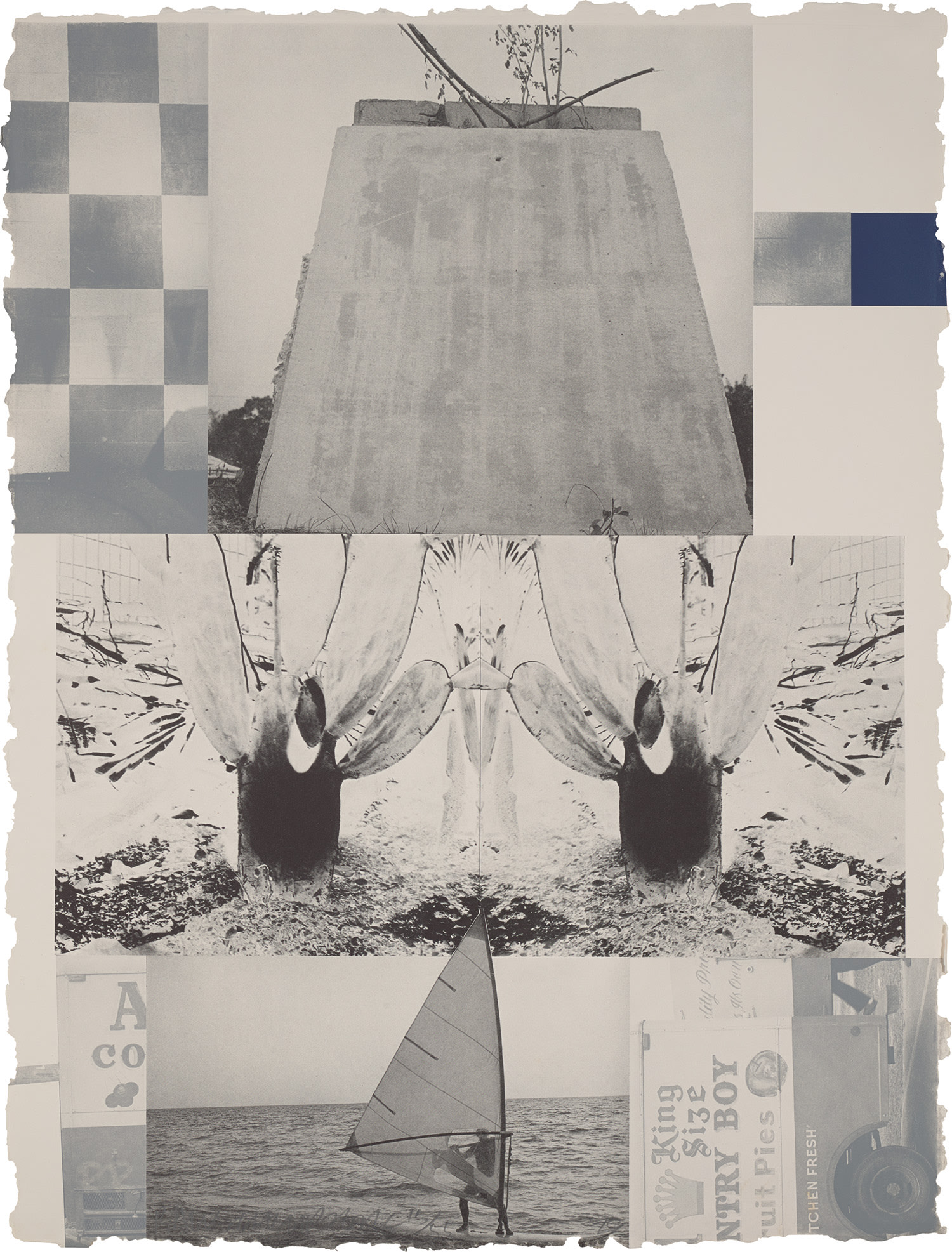 Robert Rauschenberg — Rookery Mounds-Crystal, from Rookery Mounds