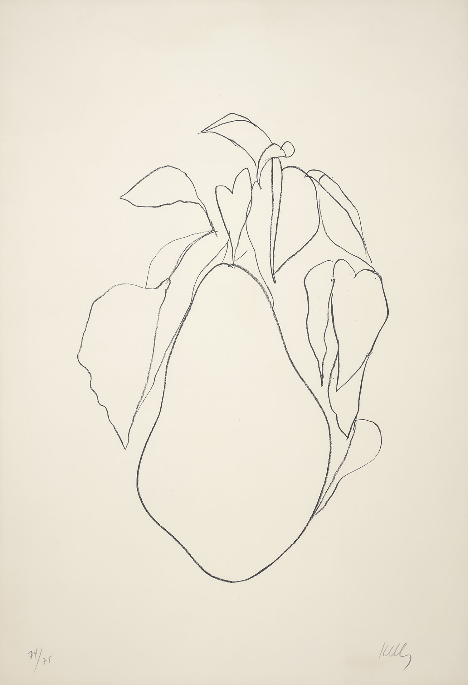 Ellsworth Kelly — Pear II (Poire II), from Suite of Plant Lithographs