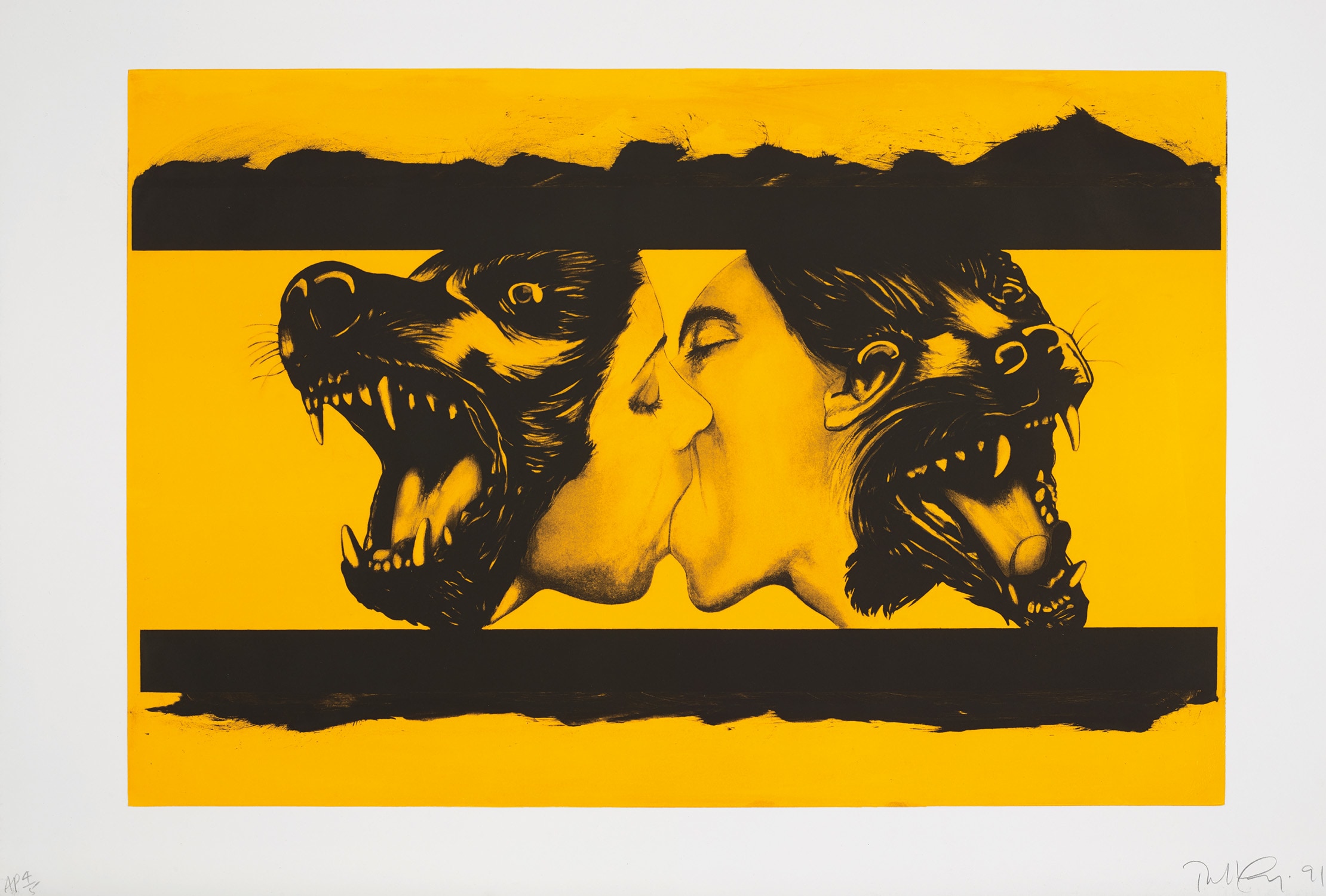 Robert Longo — Strong in Love (Yellow)