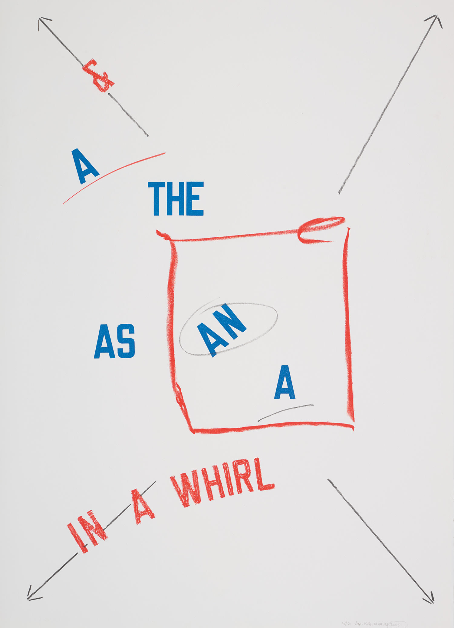 Lawrence Weiner — In a Whirl