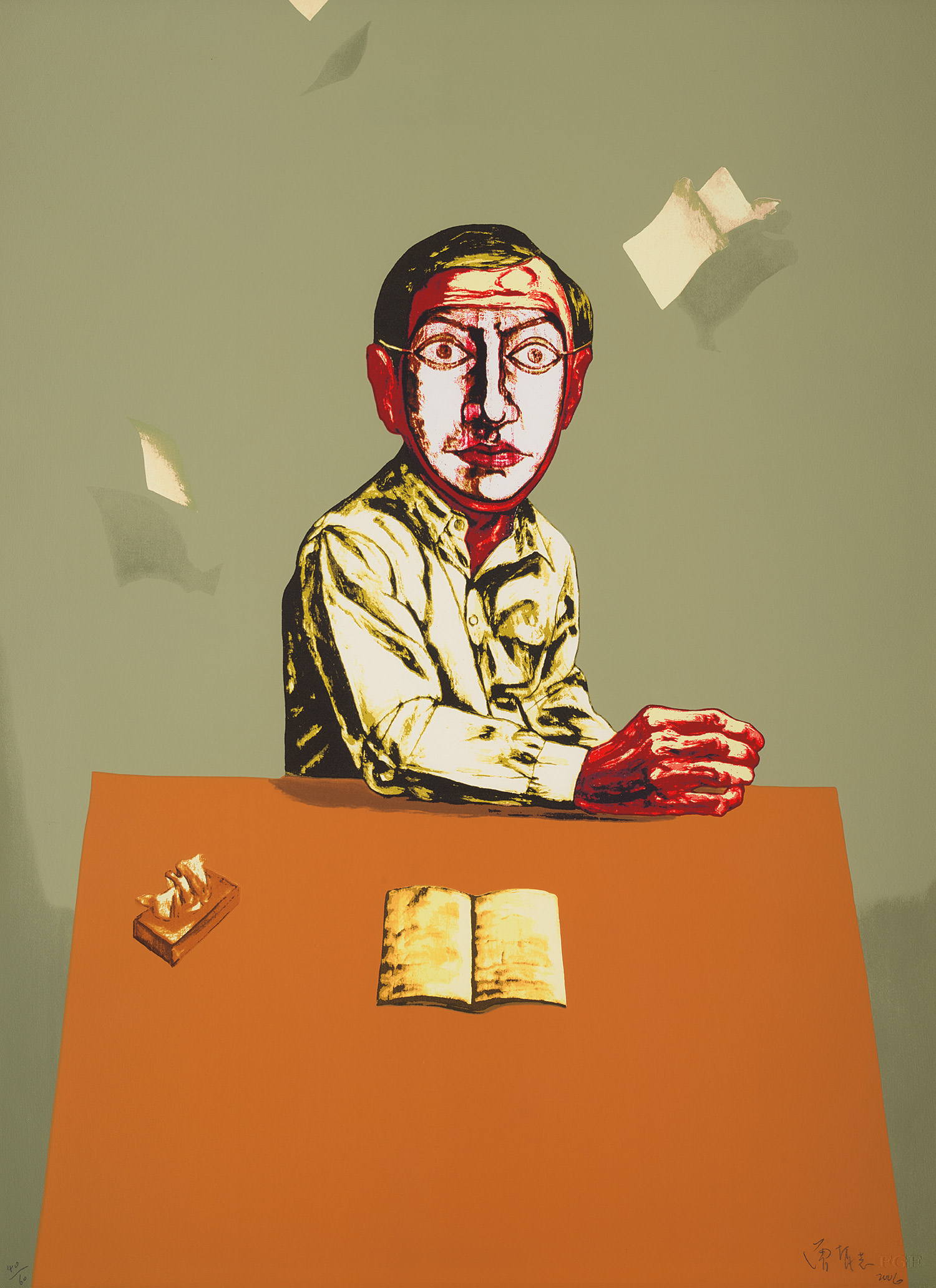 Sitting Man, from Mask Series