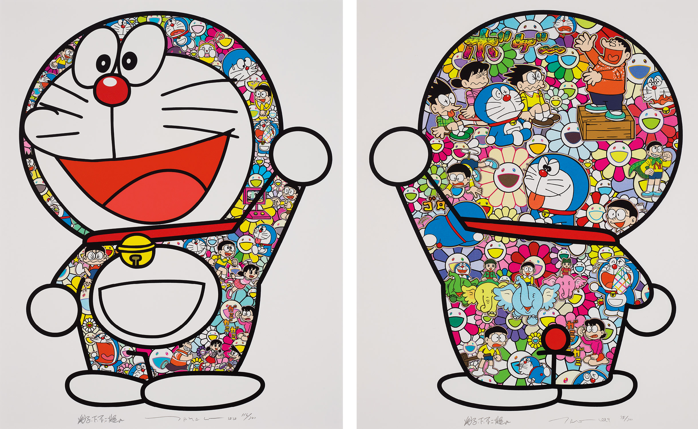 Takashi Murakami — Doraemon: Hip Hip Hurrah!; and Doraemon’s Daily Life
