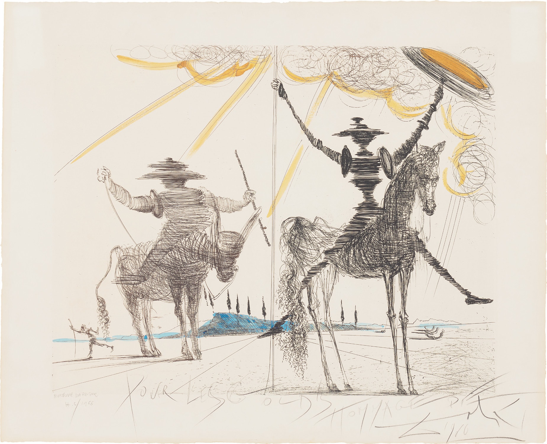 Salvador Dalí — Don Quichotte (Don Quixote) (M. & L. 144)