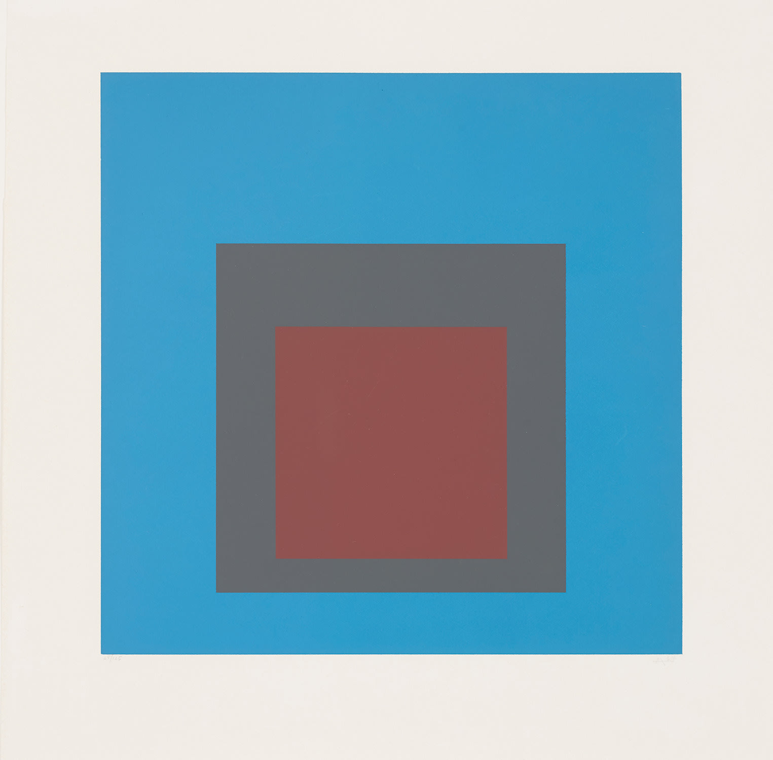 Josef Albers — Hommage au Carré (Tribute to the Square): one plate (D. 160.11)