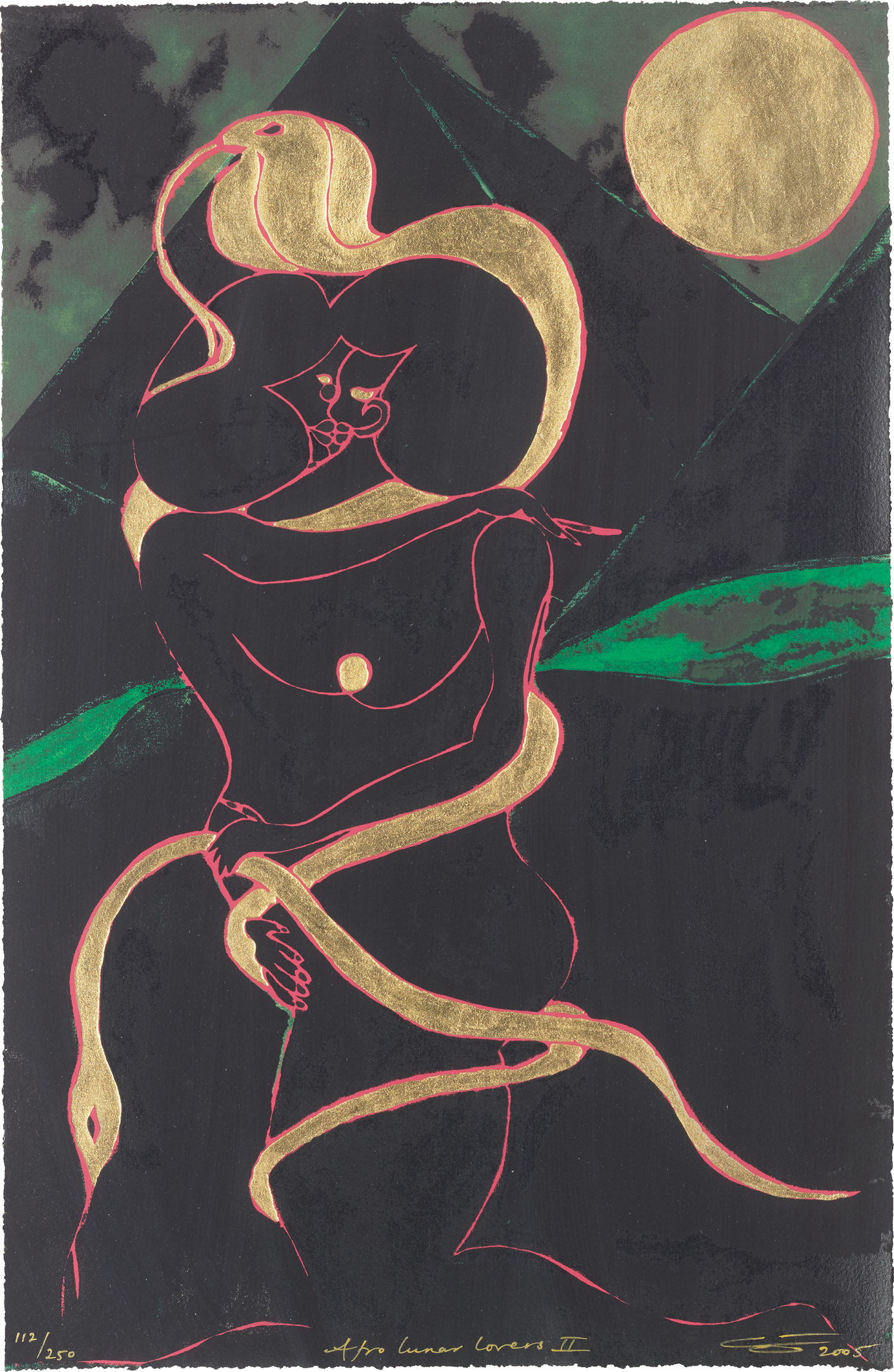 Chris Ofili — Afro Lunar Lovers II