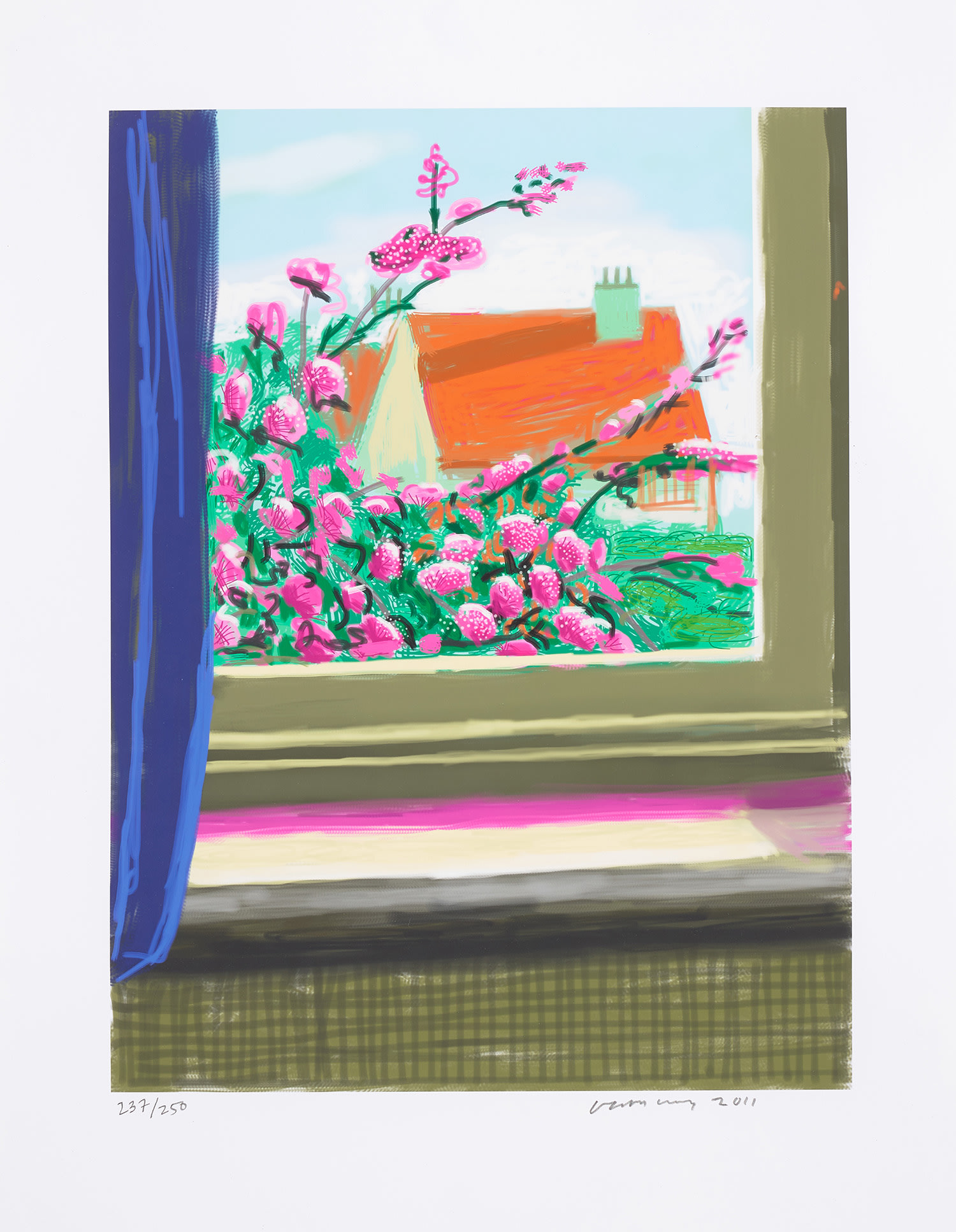 David Hockney — My Window: No. 778, 17th April 2011