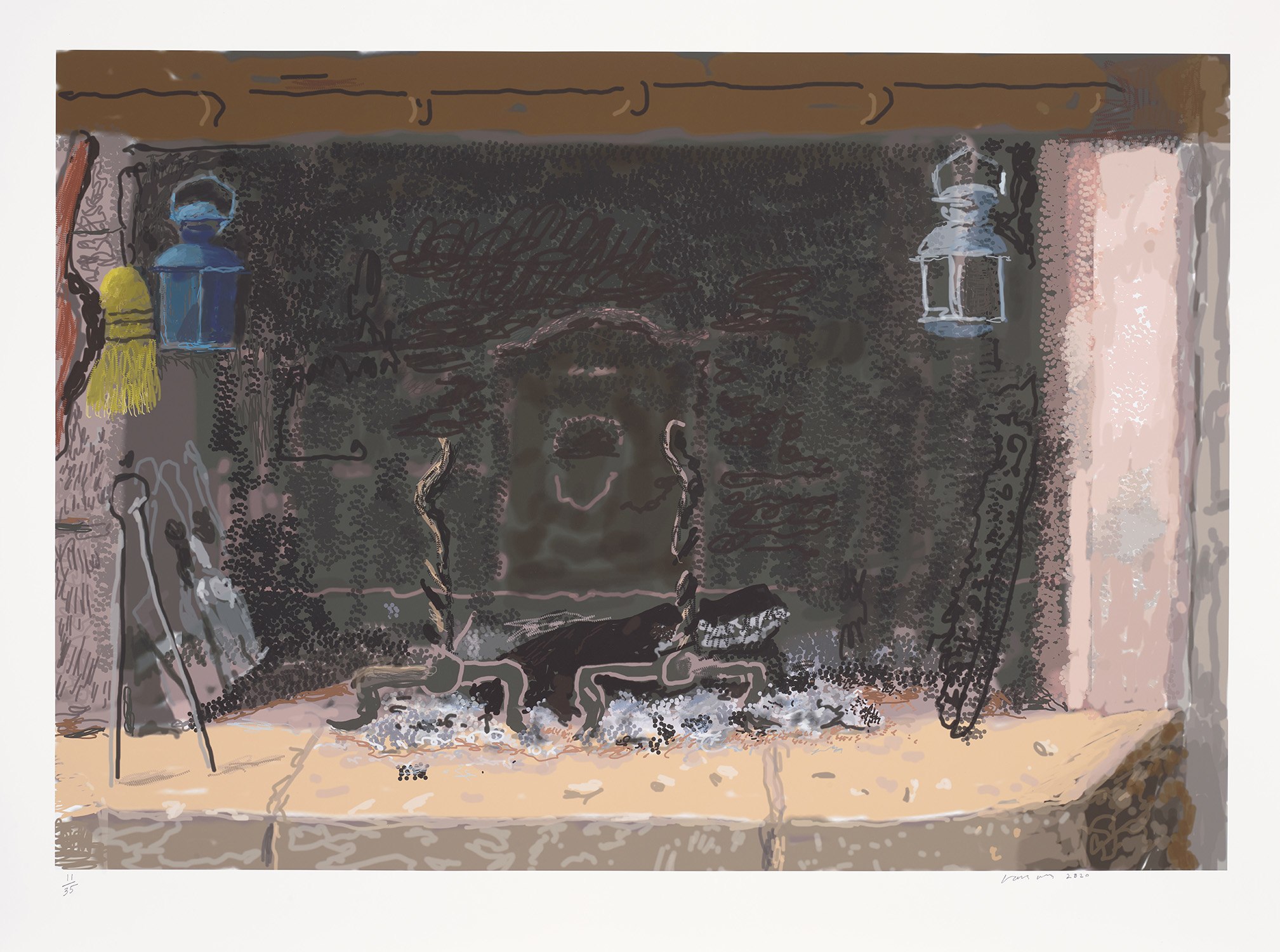 David Hockney — No Fire, from My Normandy