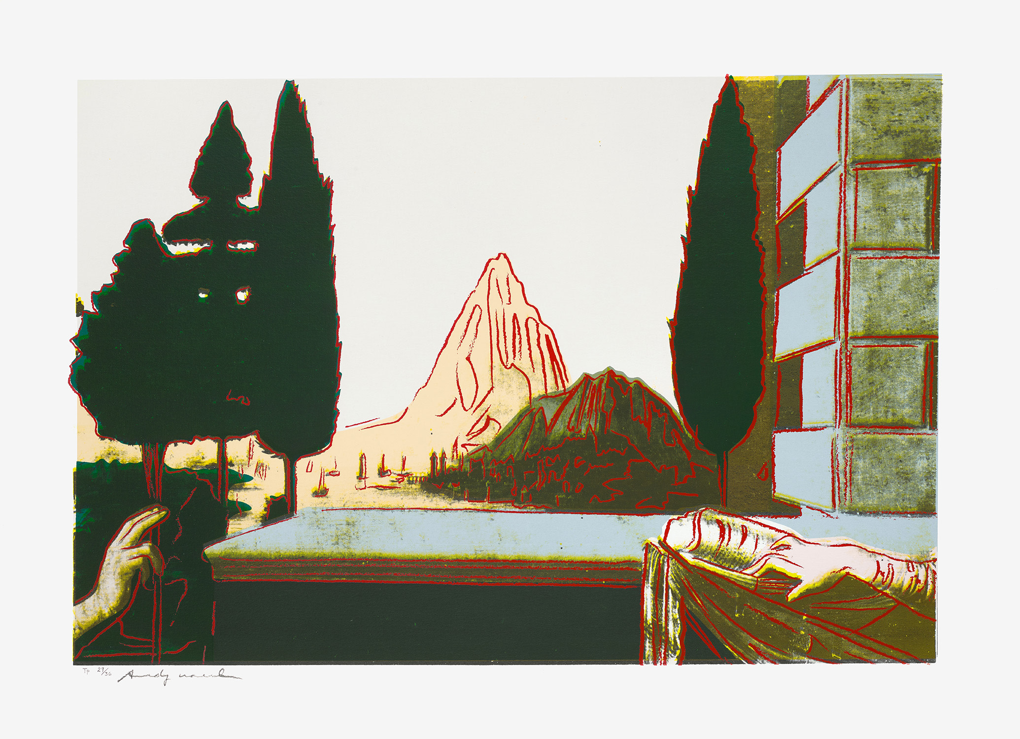 Andy Warhol — Details of Renaissance Paintings (Leonardo da Vinci, The Annunciation, 1472) (S. 320-323)