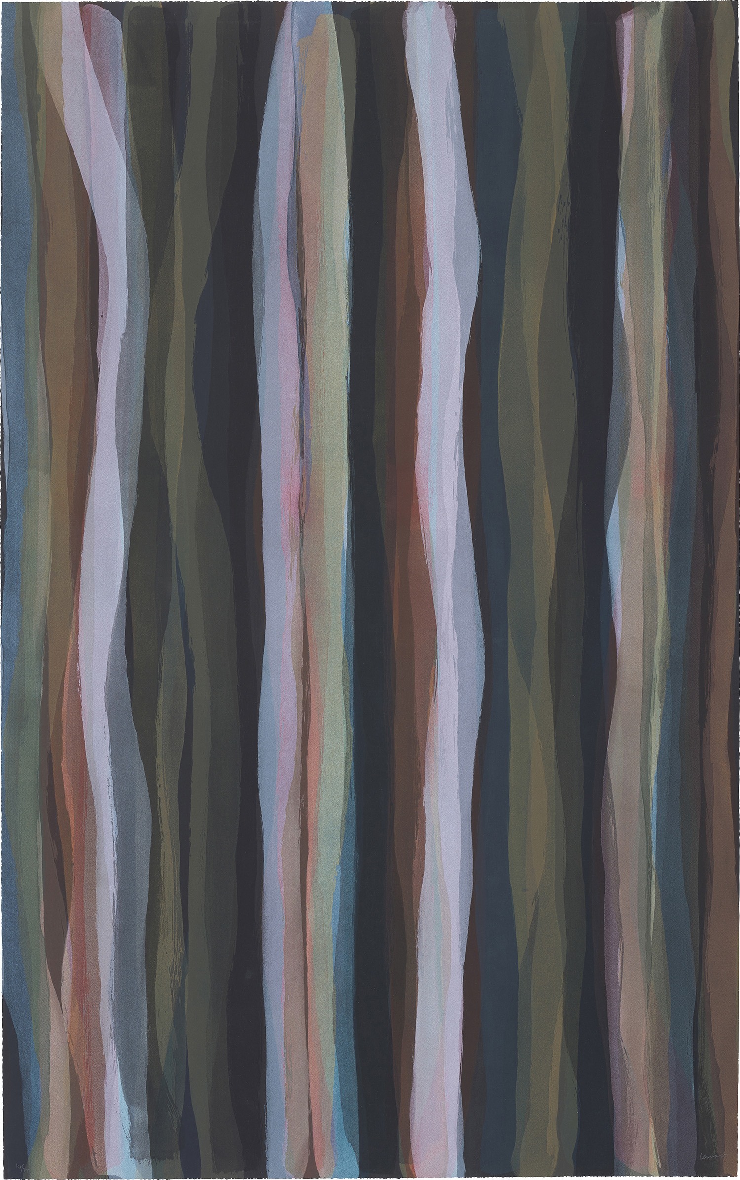 Sol LeWitt — Brushstrokes in Different Colors in Two Directions: Plate #01 (K. 1993.08)