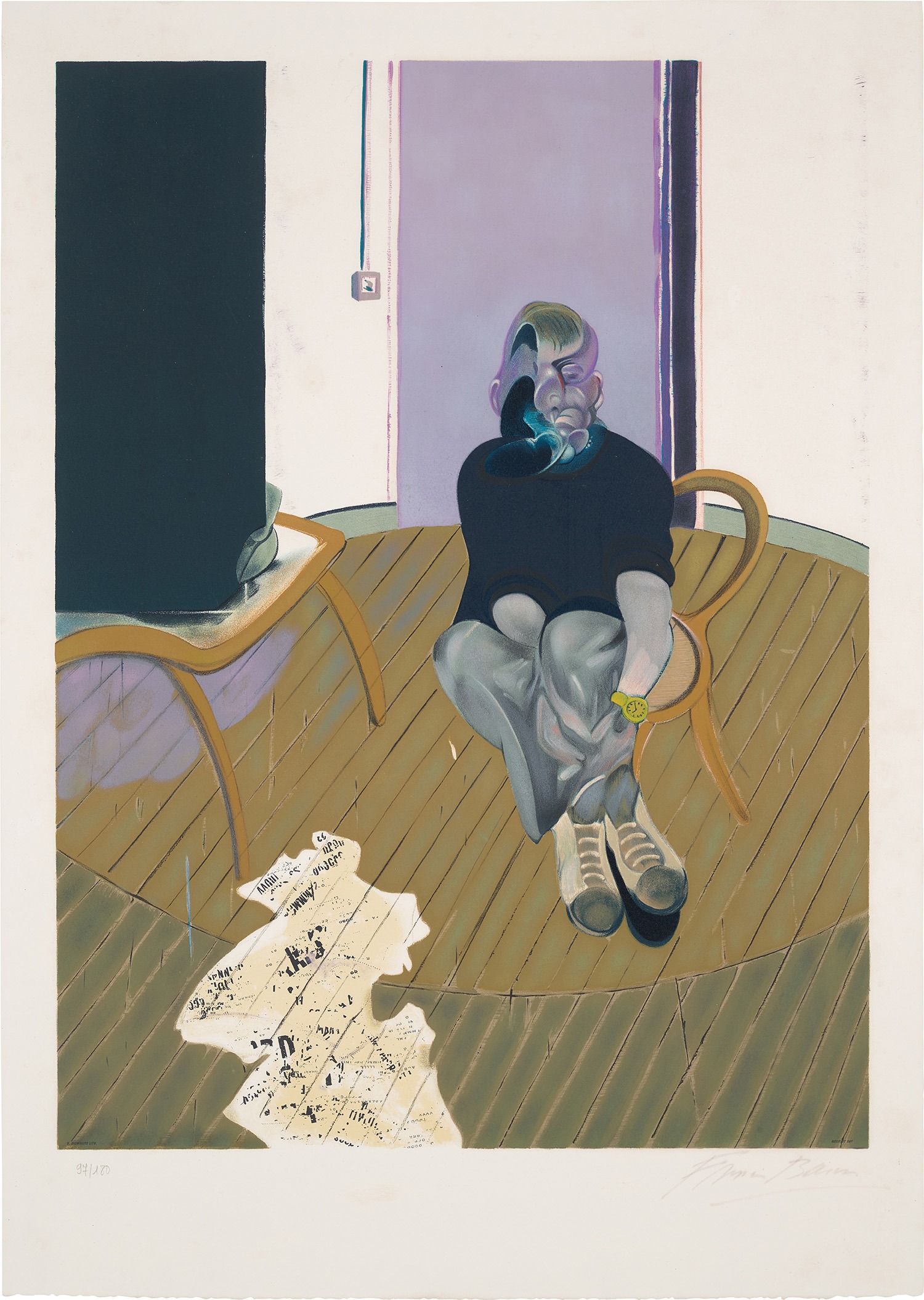 Francis Bacon — Autoportrait (after, Self-Portrait, 1973) (S. 12, T. 7)
