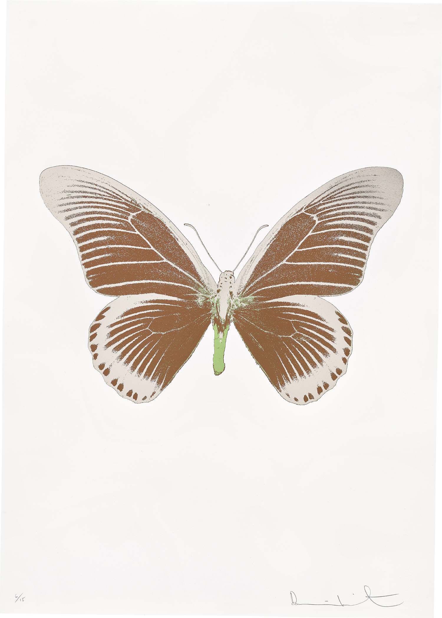 Damien Hirst — The Souls IV - Chocolate/Silver Gloss/Leaf Green