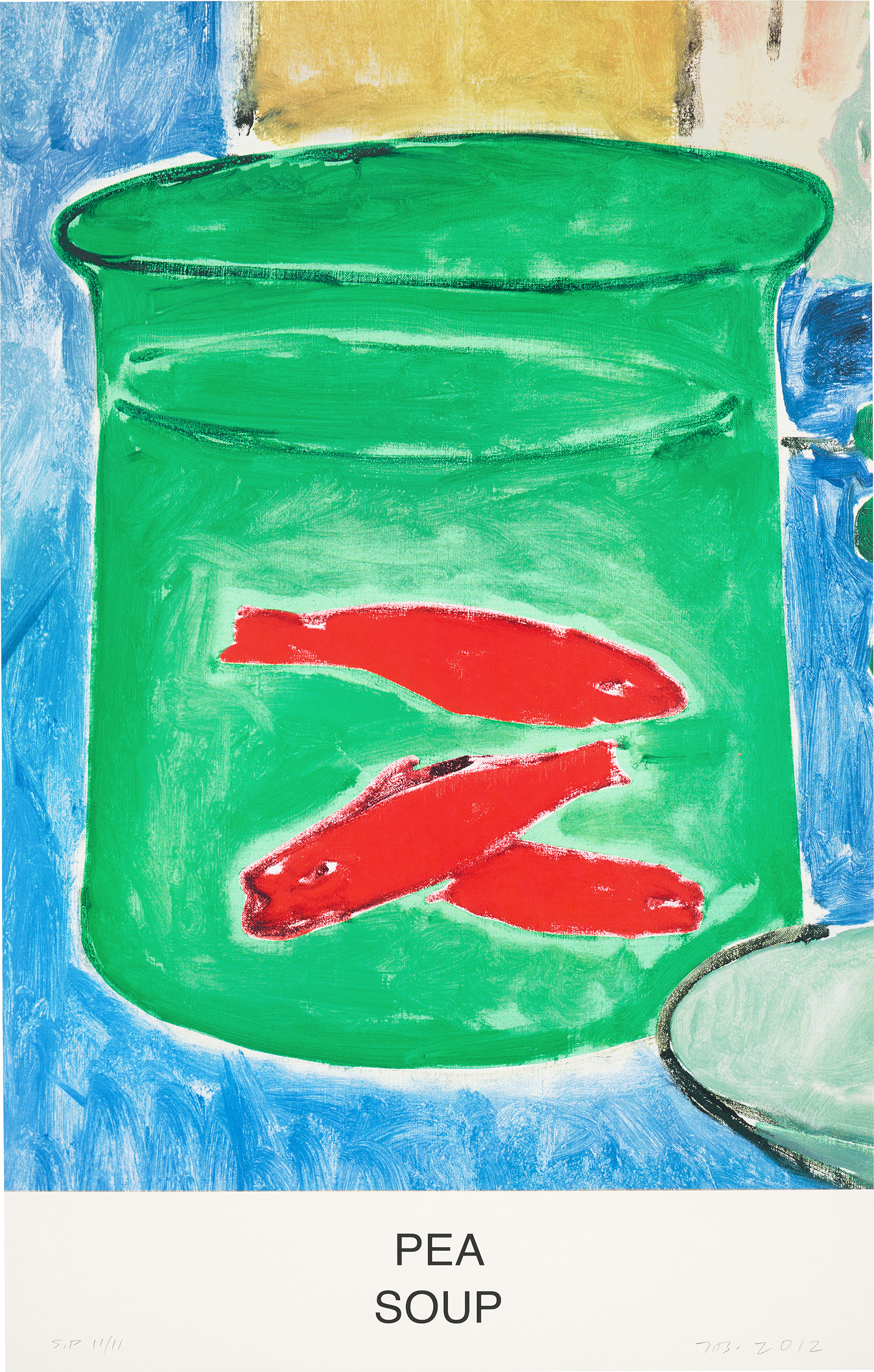 John Baldessari — Pea Soup, from Eight Soups