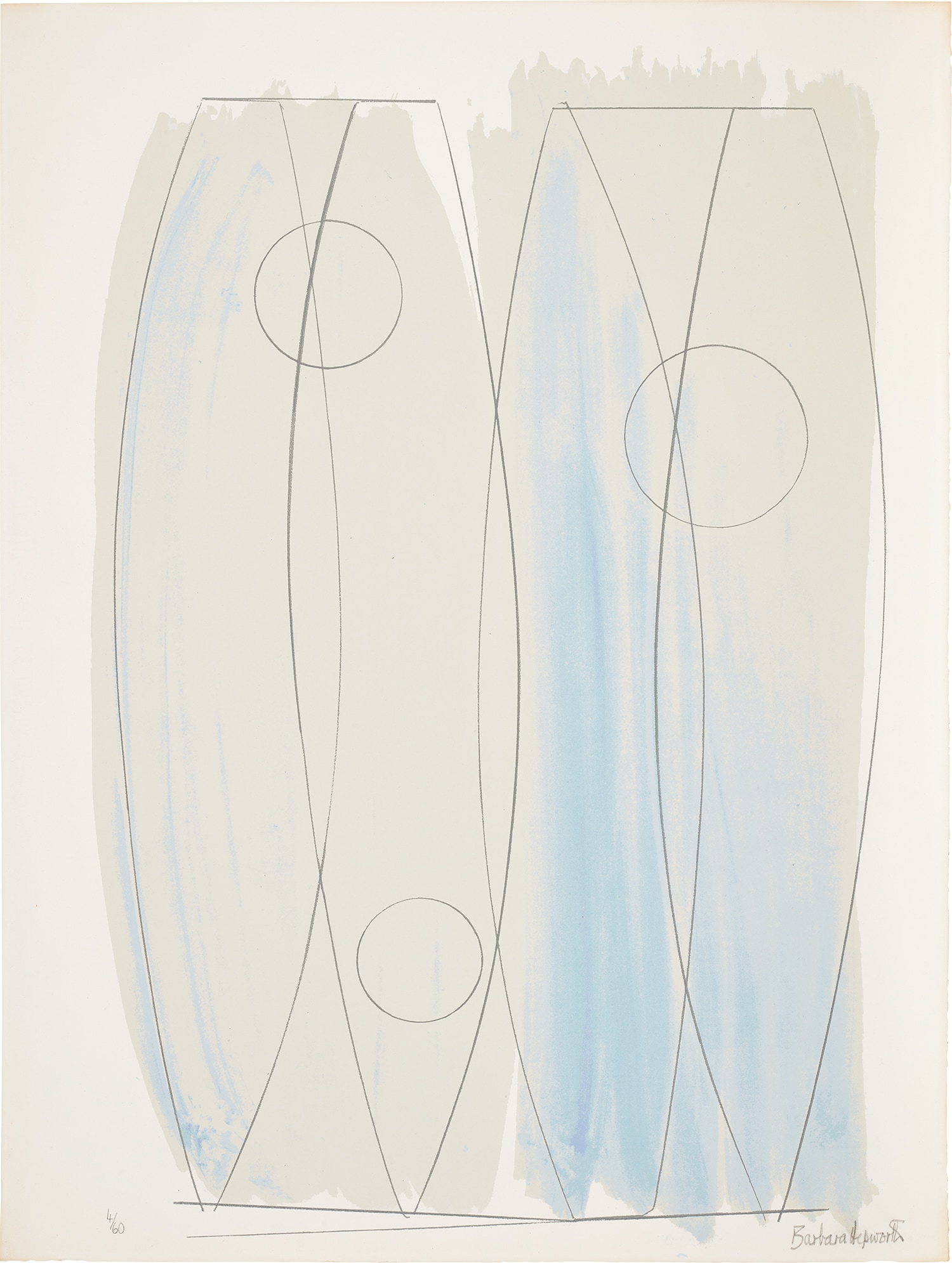 Barbara Hepworth — December Forms, from Opposing Forms (M. 56, S.A.C. 38)