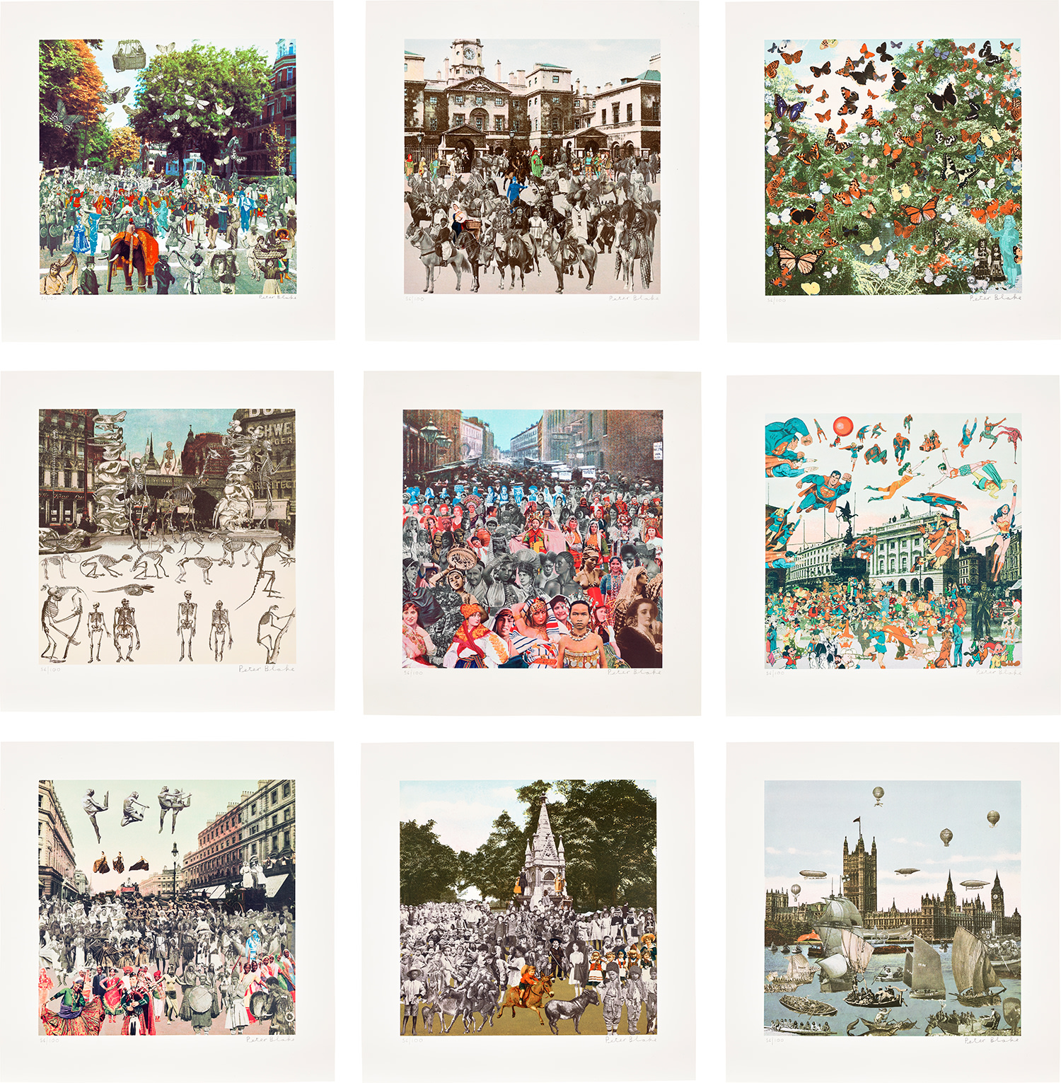 Peter Blake — The London Suite: nine plates