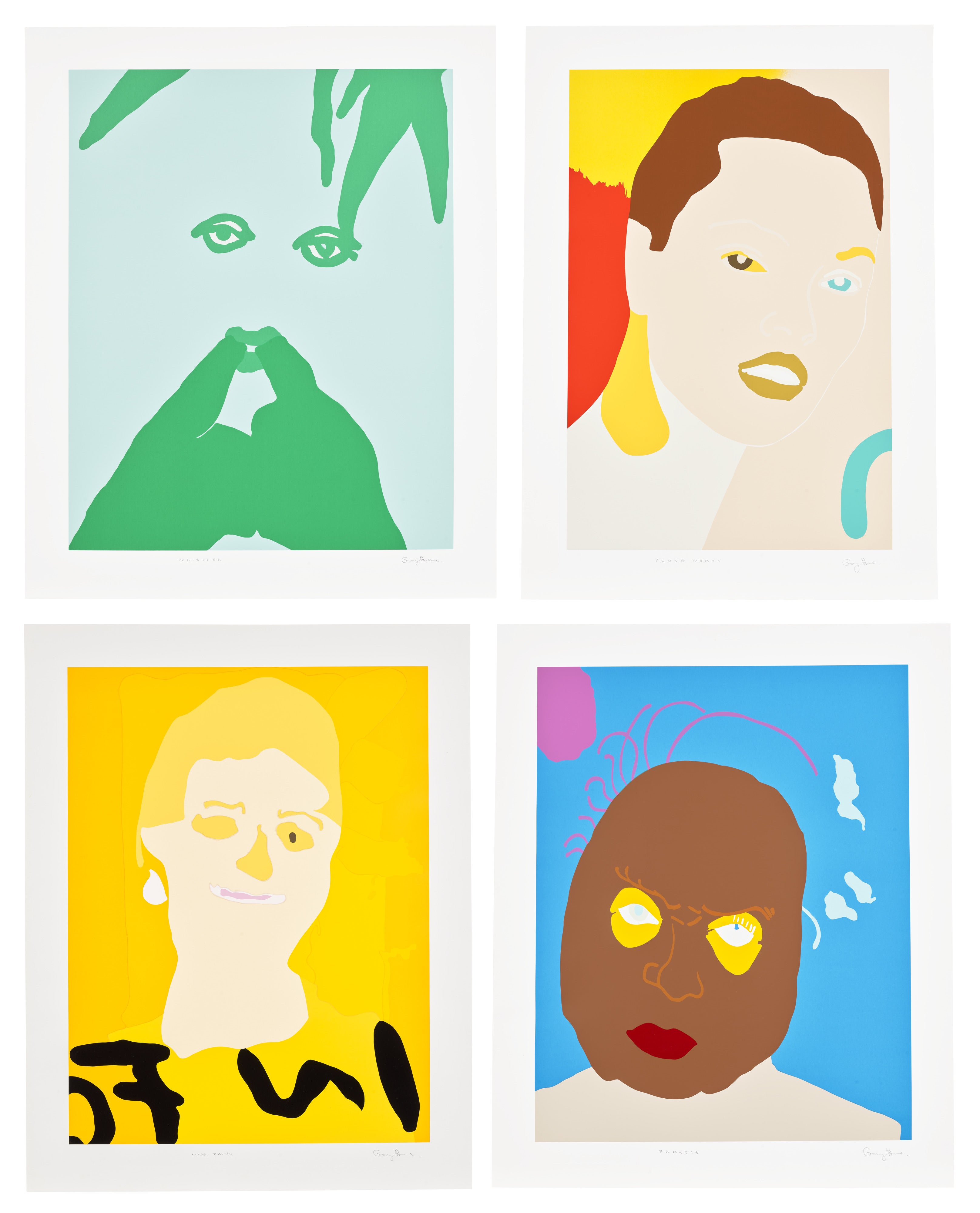 Gary Hume — Portraits: four prints