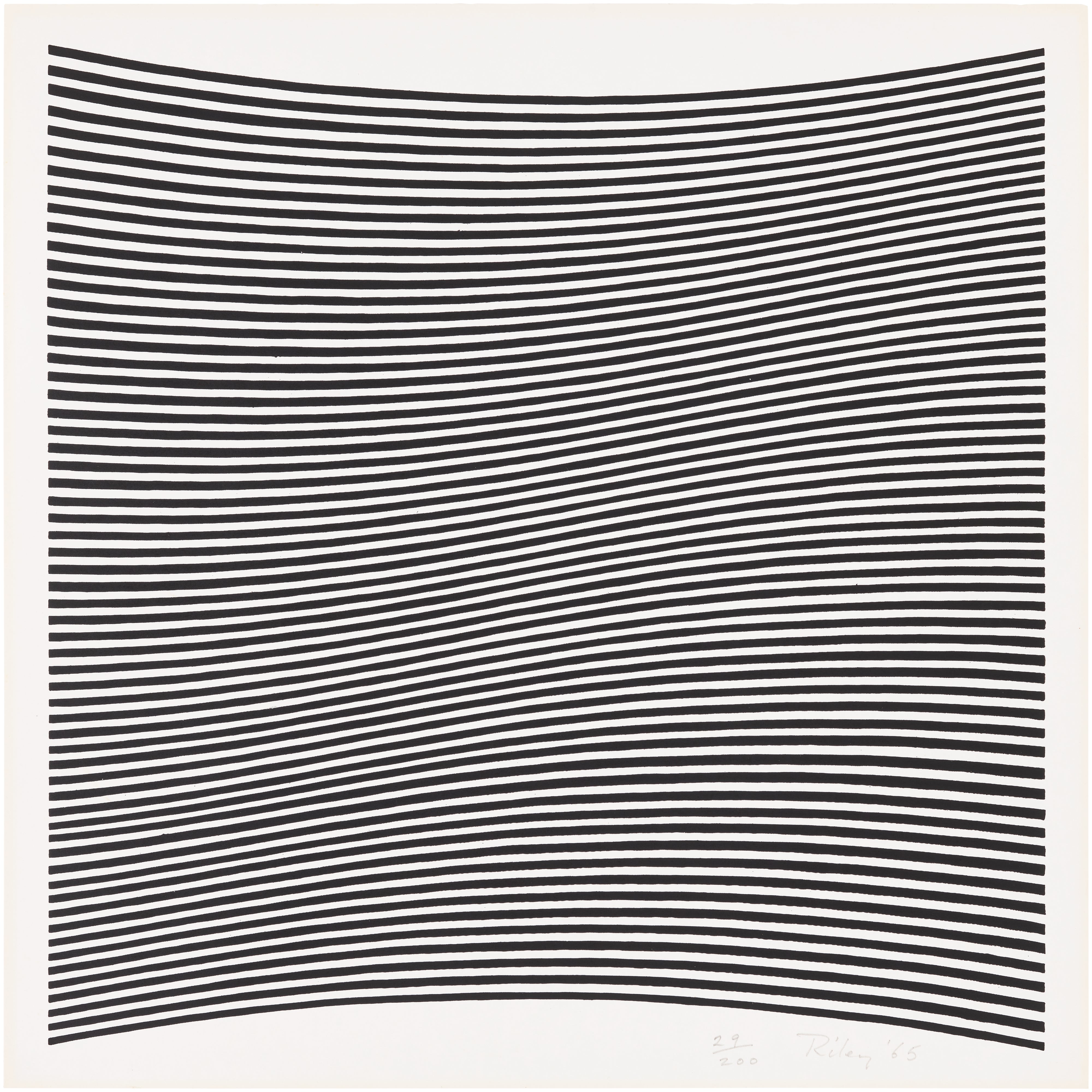 Bridget Riley — Untitled (La lune en rodage – Carlo Belloli) (S. 6, T. & G. 7)