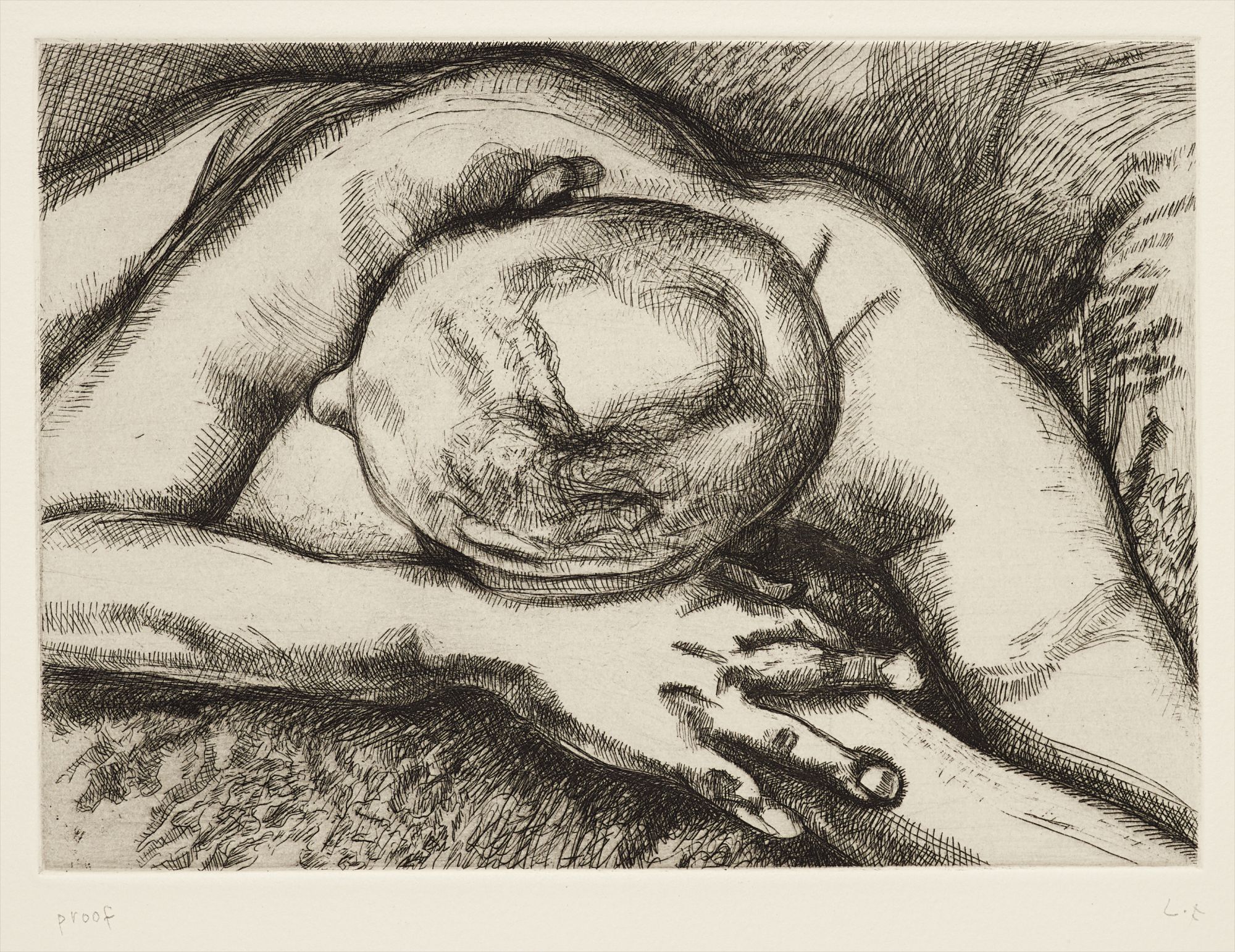 Lucian Freud — Reclining Figure