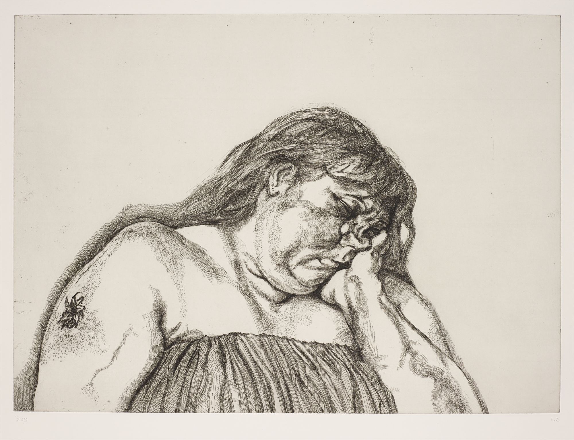 Lucian Freud — Woman with an Arm Tattoo