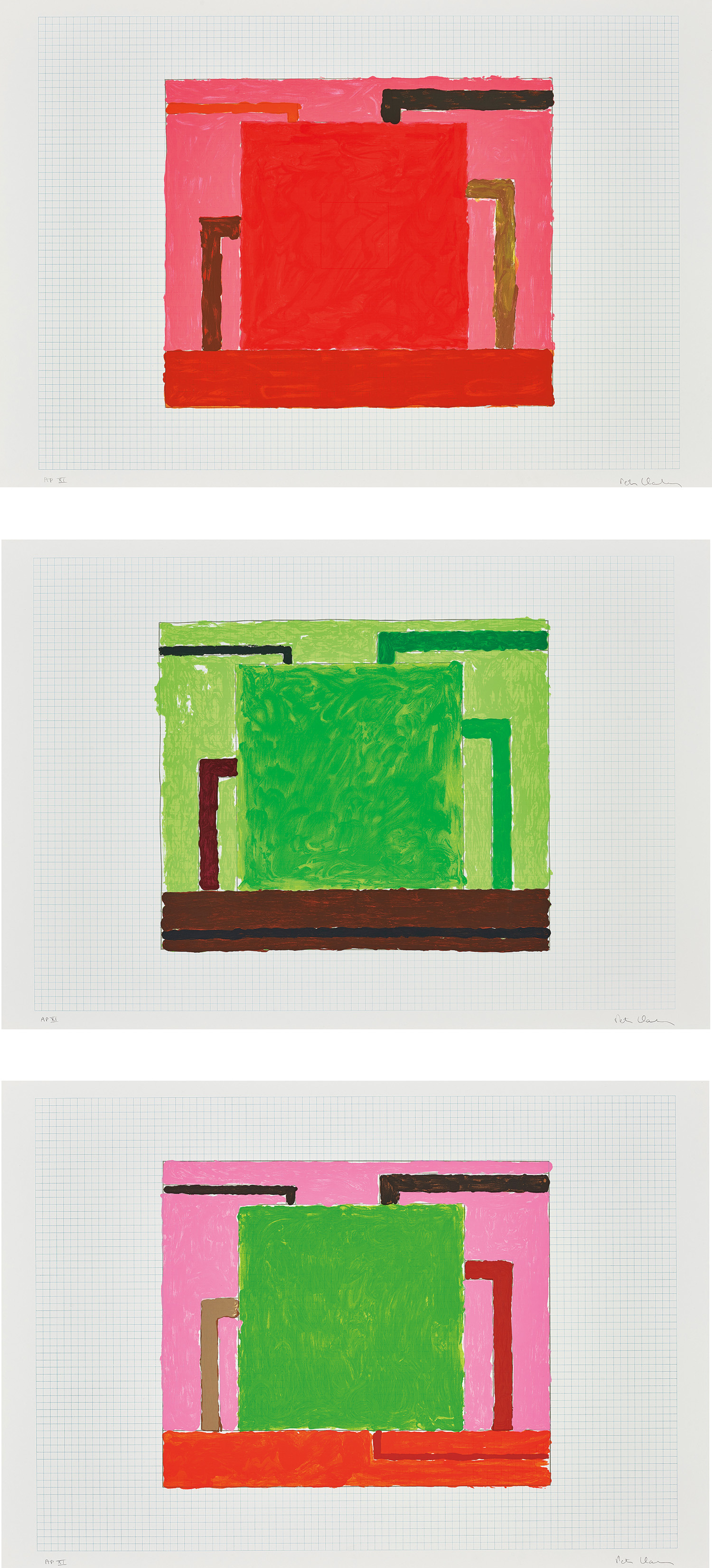 Peter Halley — Core; Display; and Fluke