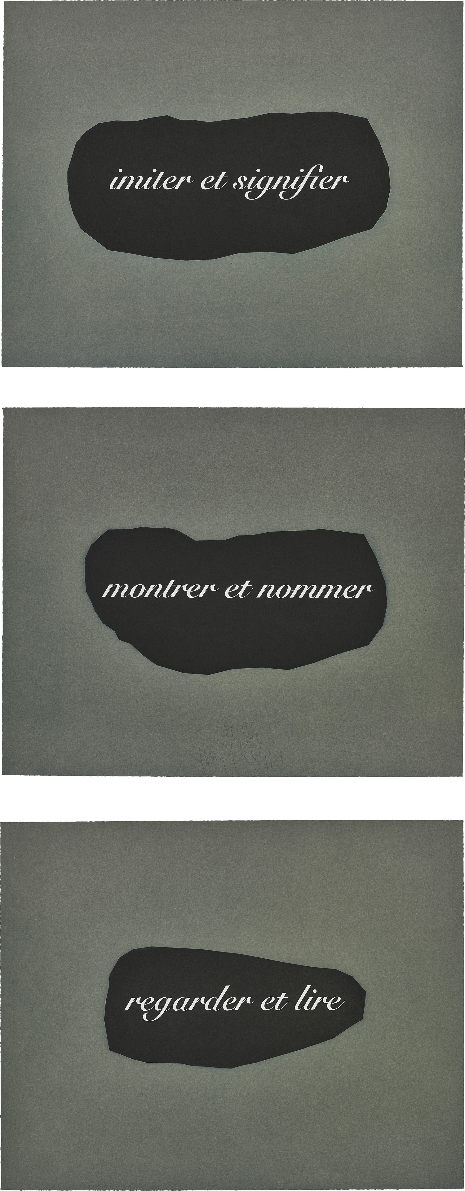 L'Essence de la rhétorique est dans l'allégorie IV (The Essence of Rhetoric is in Allegory IV), from Sequences