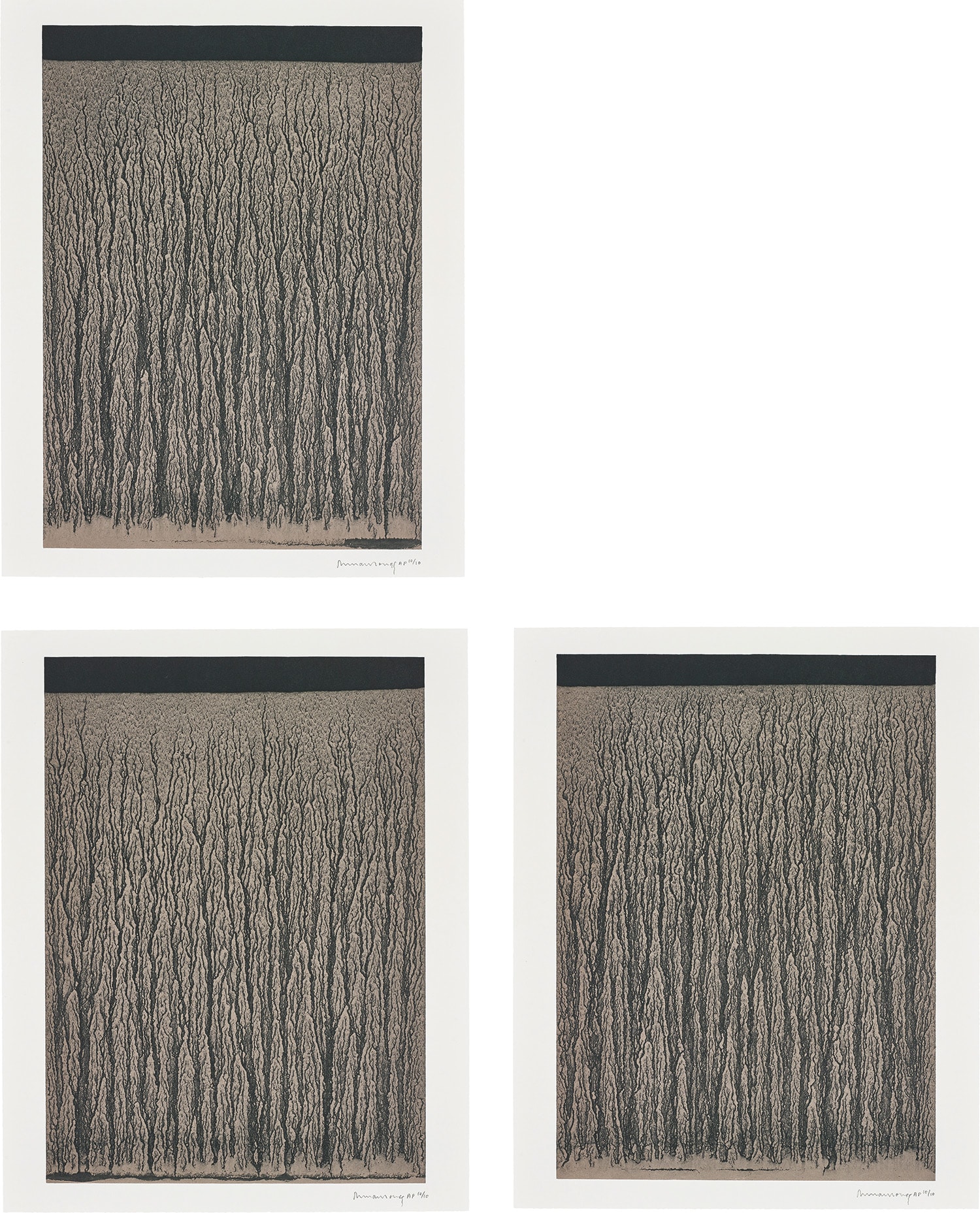 Richard Long — River Avon Mud Drawings, from Sequences