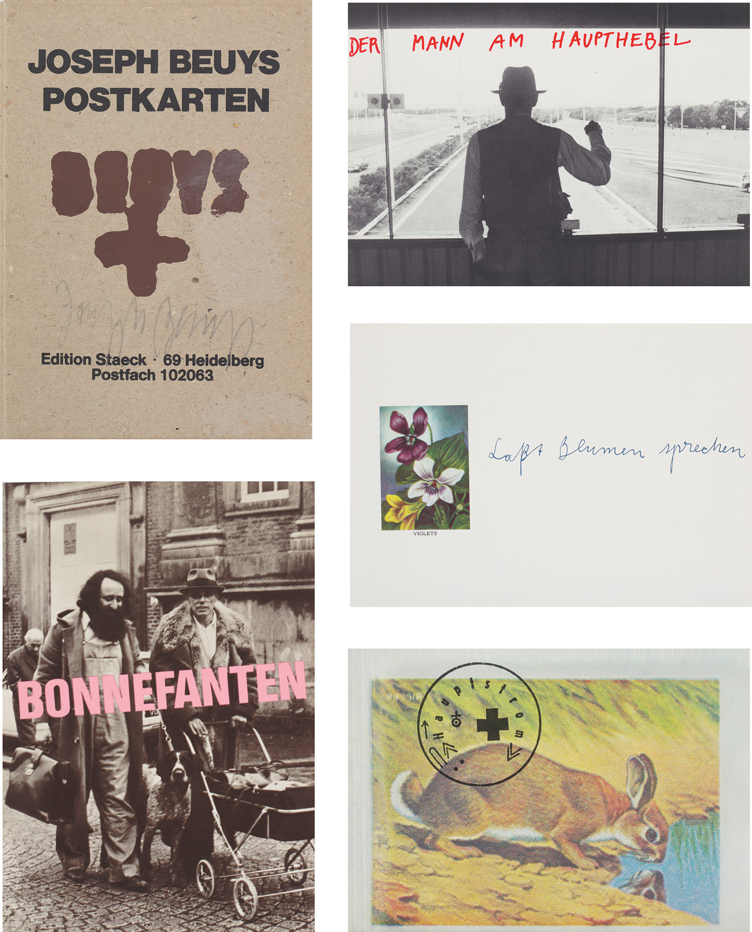 Joseph Beuys — Postkarten (Postcards) 1968-1974 (see S. P1-68)