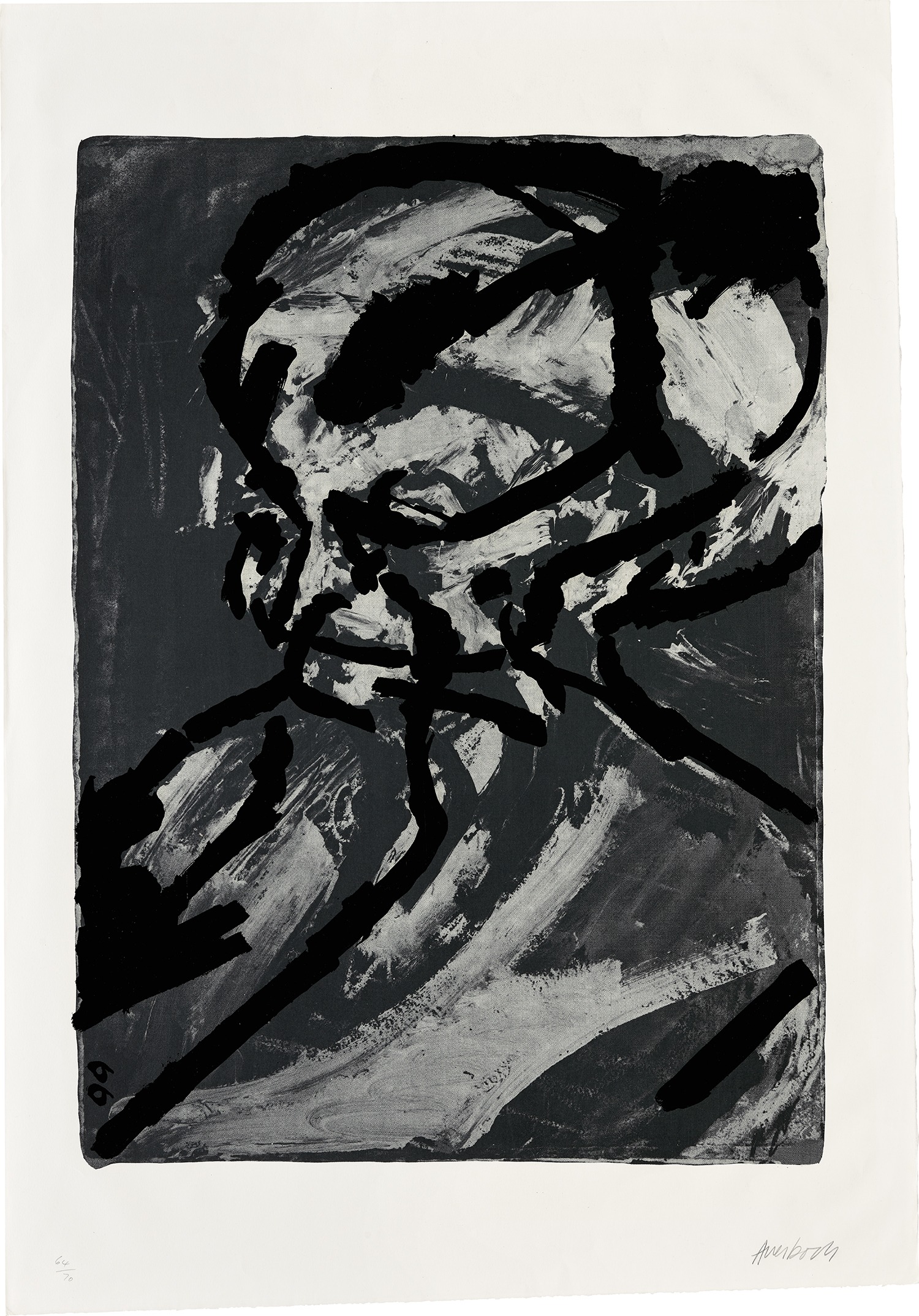 Frank Auerbach — Head of G.B., from Heads and Figures (M. 13)