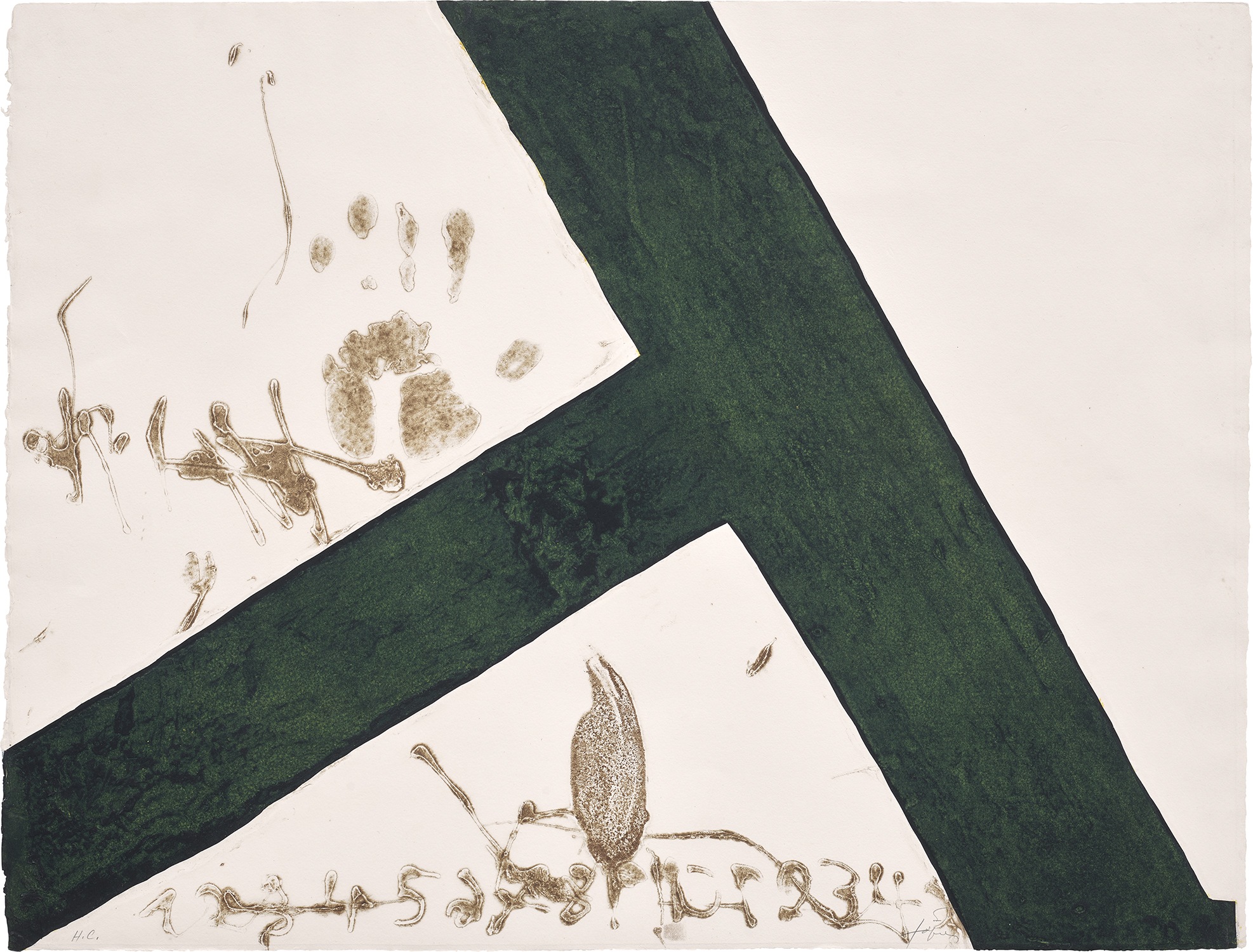 Antoni Tàpies — T inclinada (T Inclined) (G. 293)