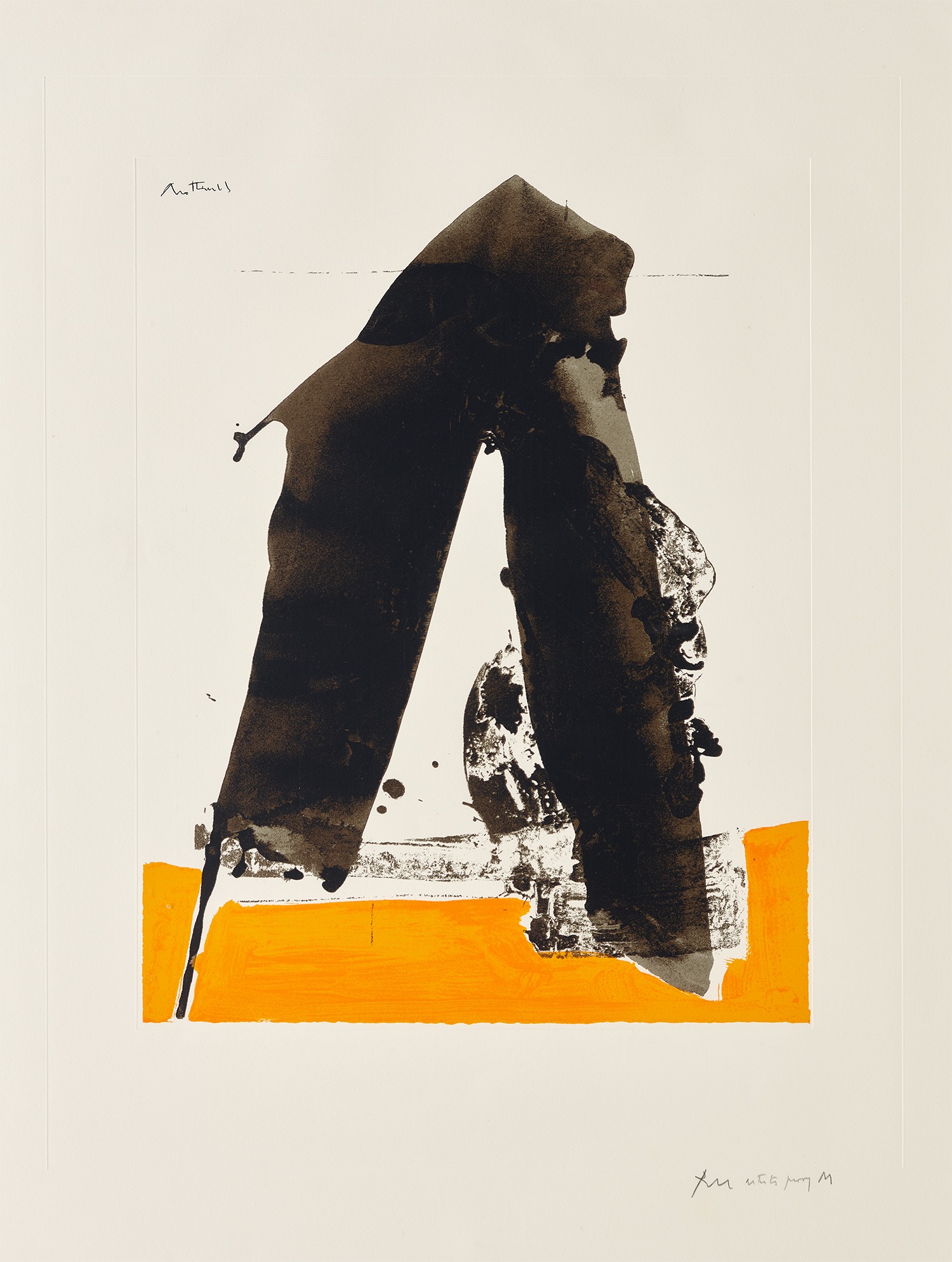 Robert Motherwell — The Basque Suite: one plate (E. & B. 79, B. 50)