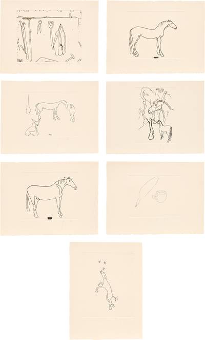 The Wren's Nest; Field Day; Stepney Green; Cob Study; Mule; Cup and Quill; and Jolly Dog