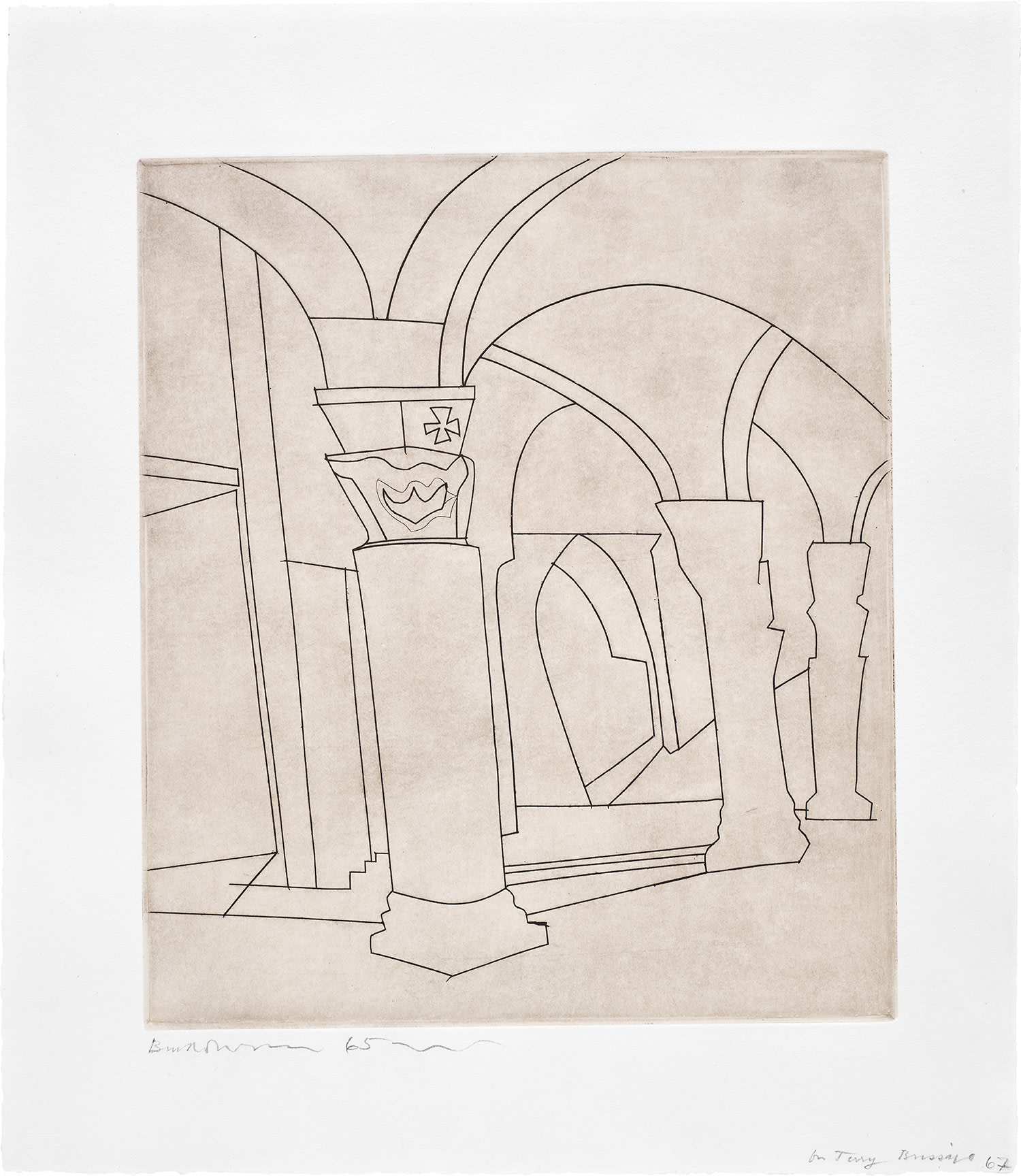 Ben Nicholson — Aquileia, from Architectural Suite (L. 12, C. 31)