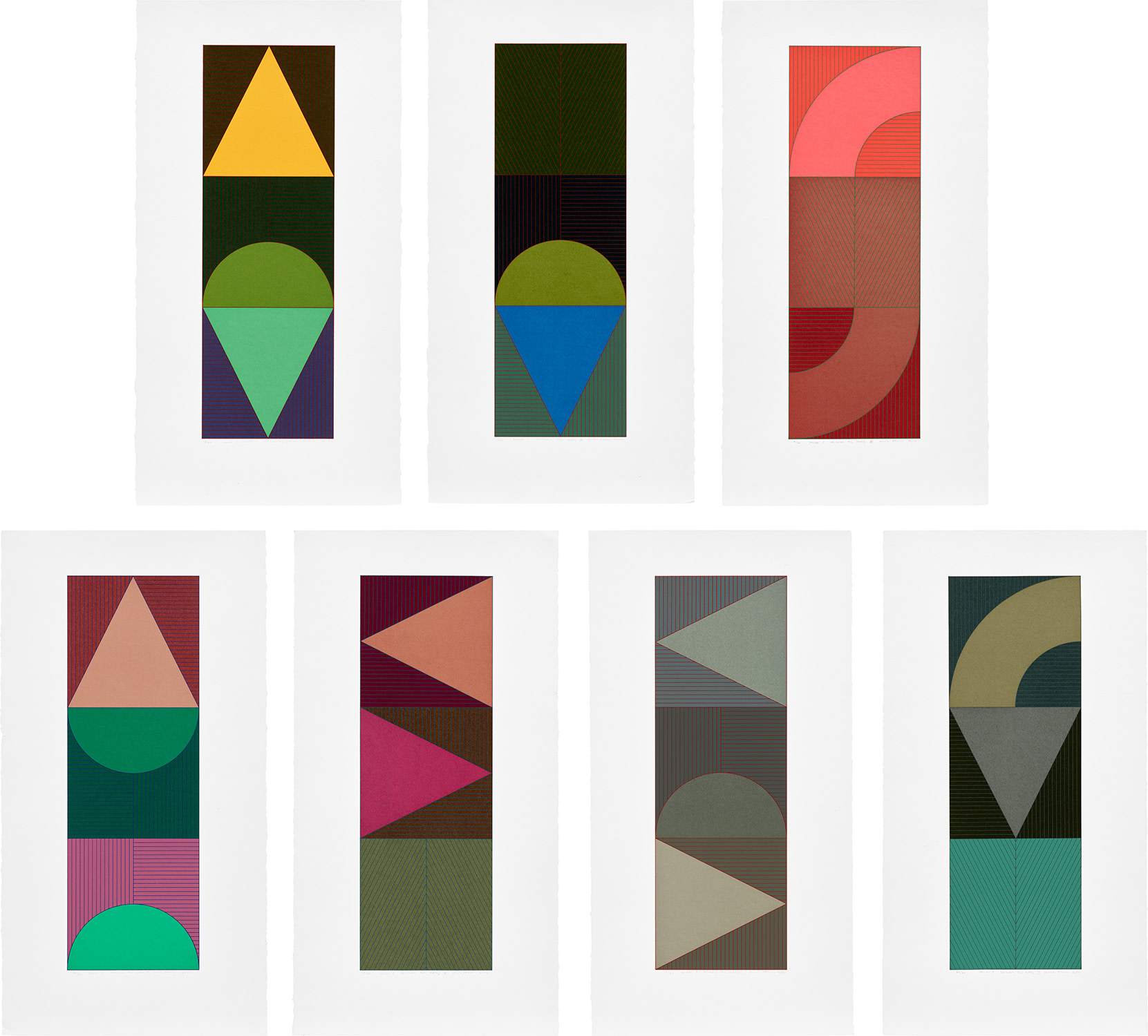 Gordon House — Series 8 Vertical Tri Motif C-F and H-J (B. 105-108, 110-112)