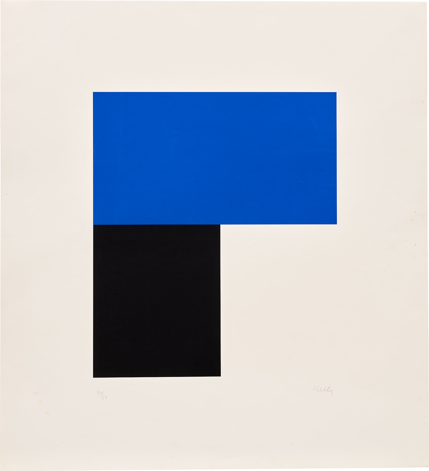 Ellsworth Kelly — Blue with Black II (Gemini G.E.L. 534, A. 98)