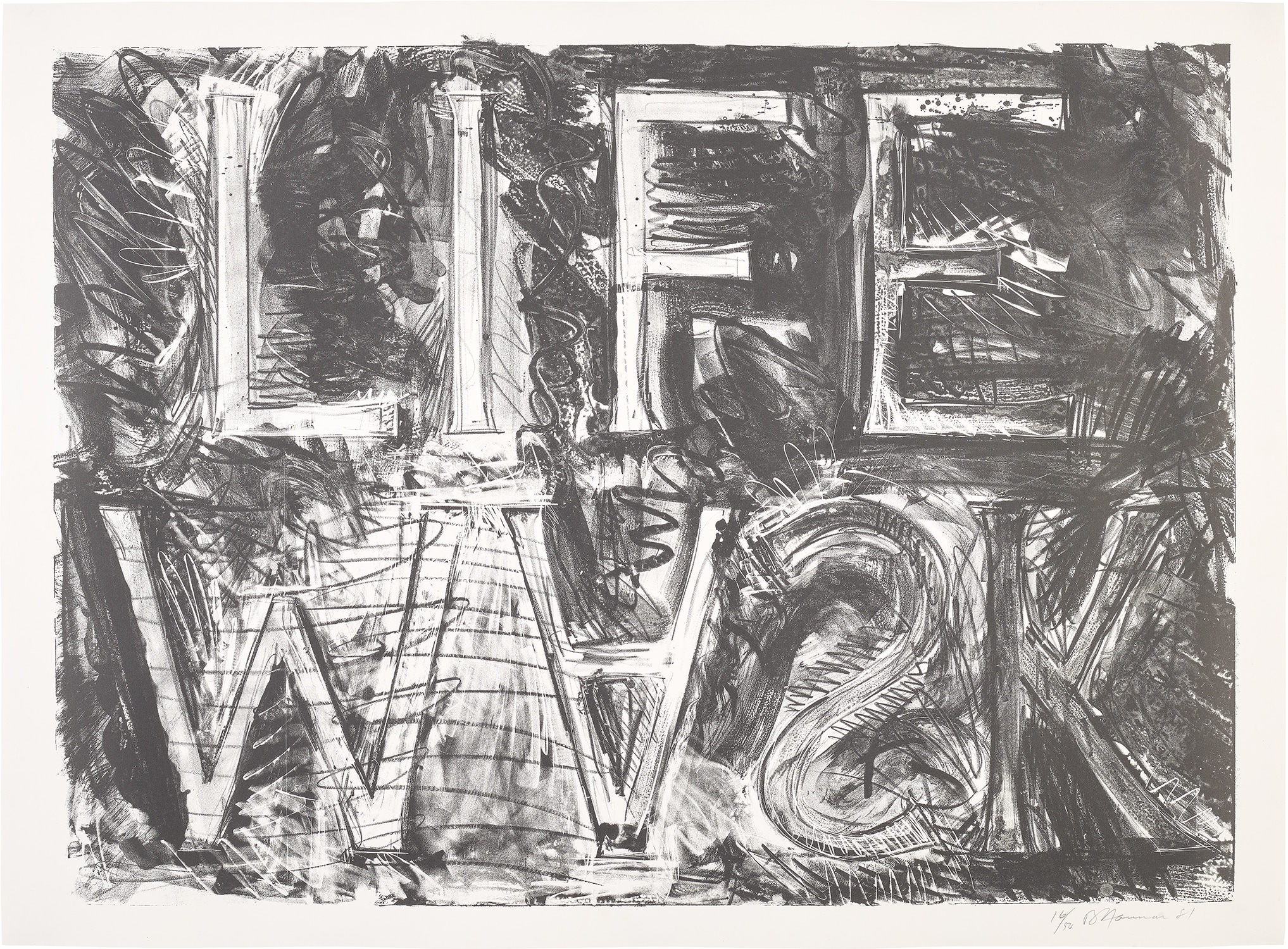 Bruce Nauman — Life Mask (Gemini G.E.L. 941, C. 41)