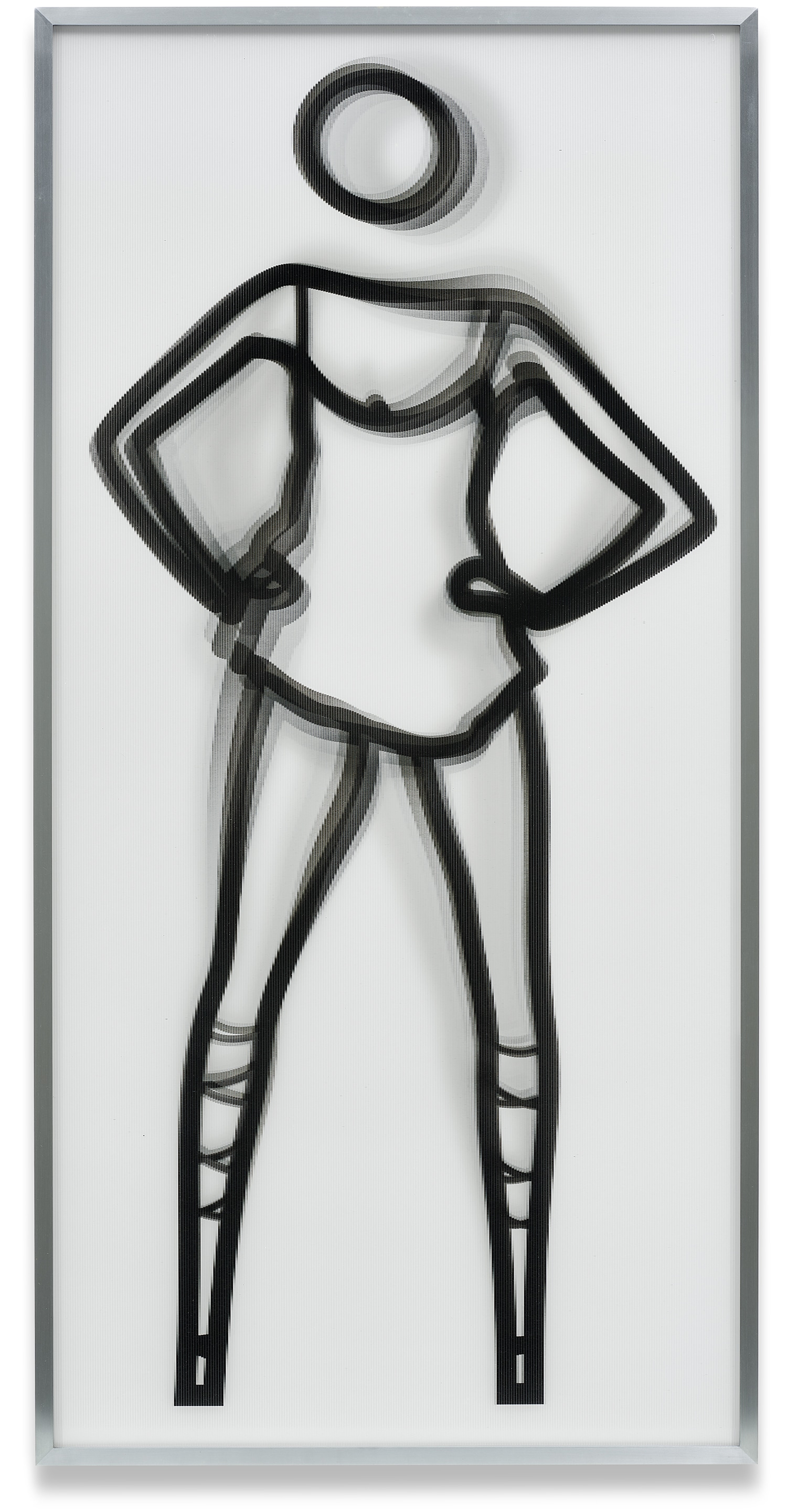 Julian Opie — Shahnoza Dancing In White Dress (C. 124)