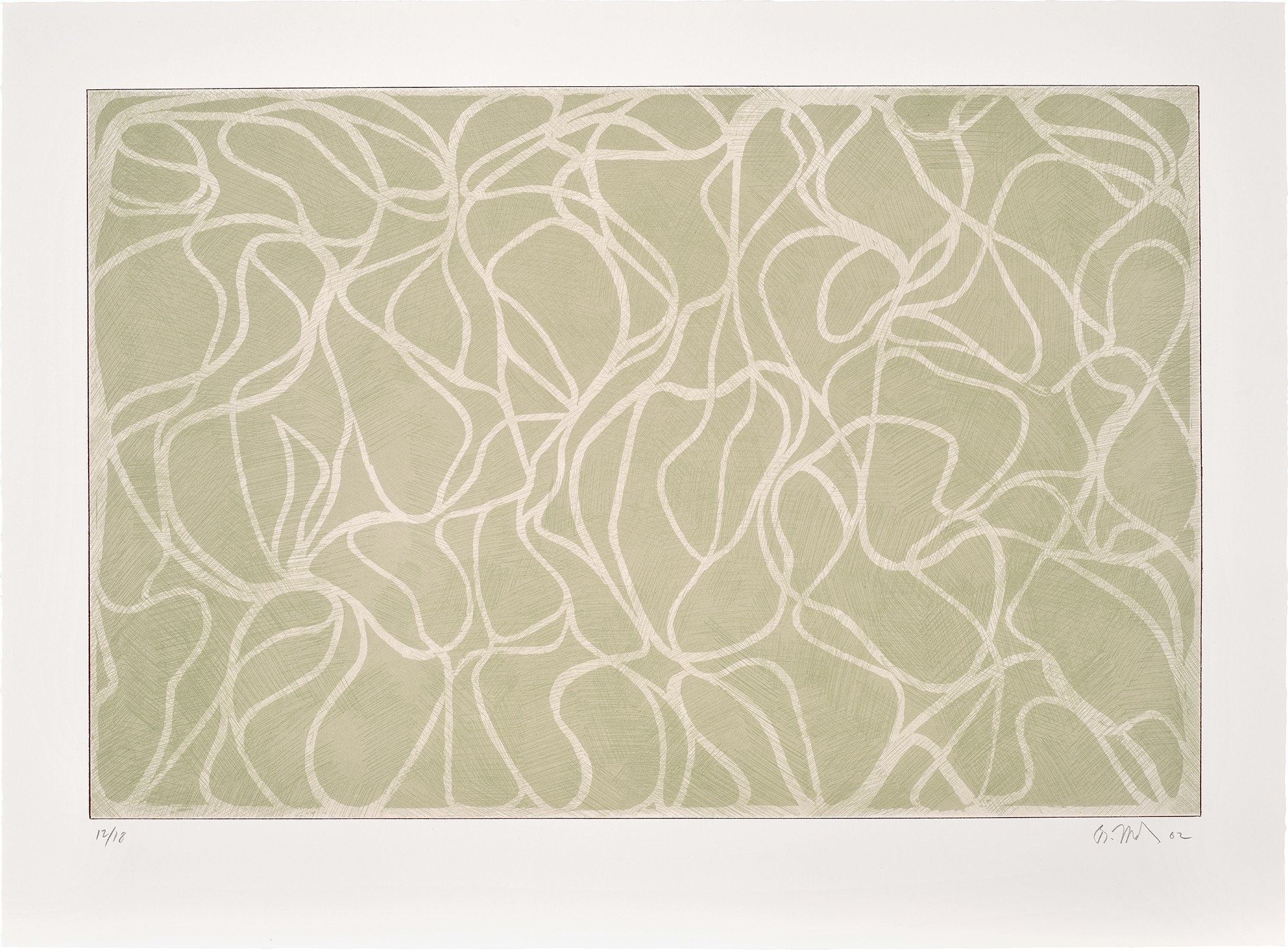 Brice Marden — Red Line Muses (State) (G. 1874)