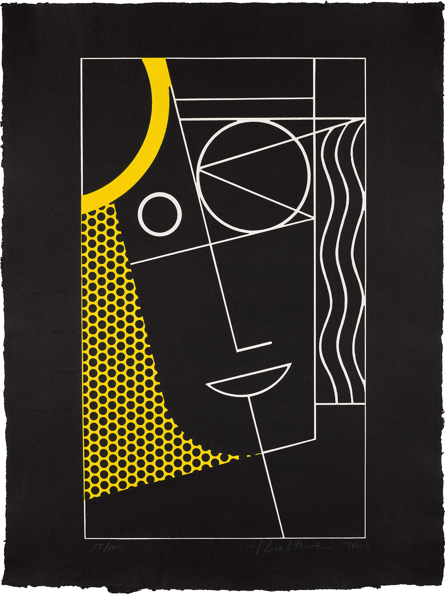 Roy Lichtenstein — Modern Head #2, from Modern Head Series (G. 243, C. 92)