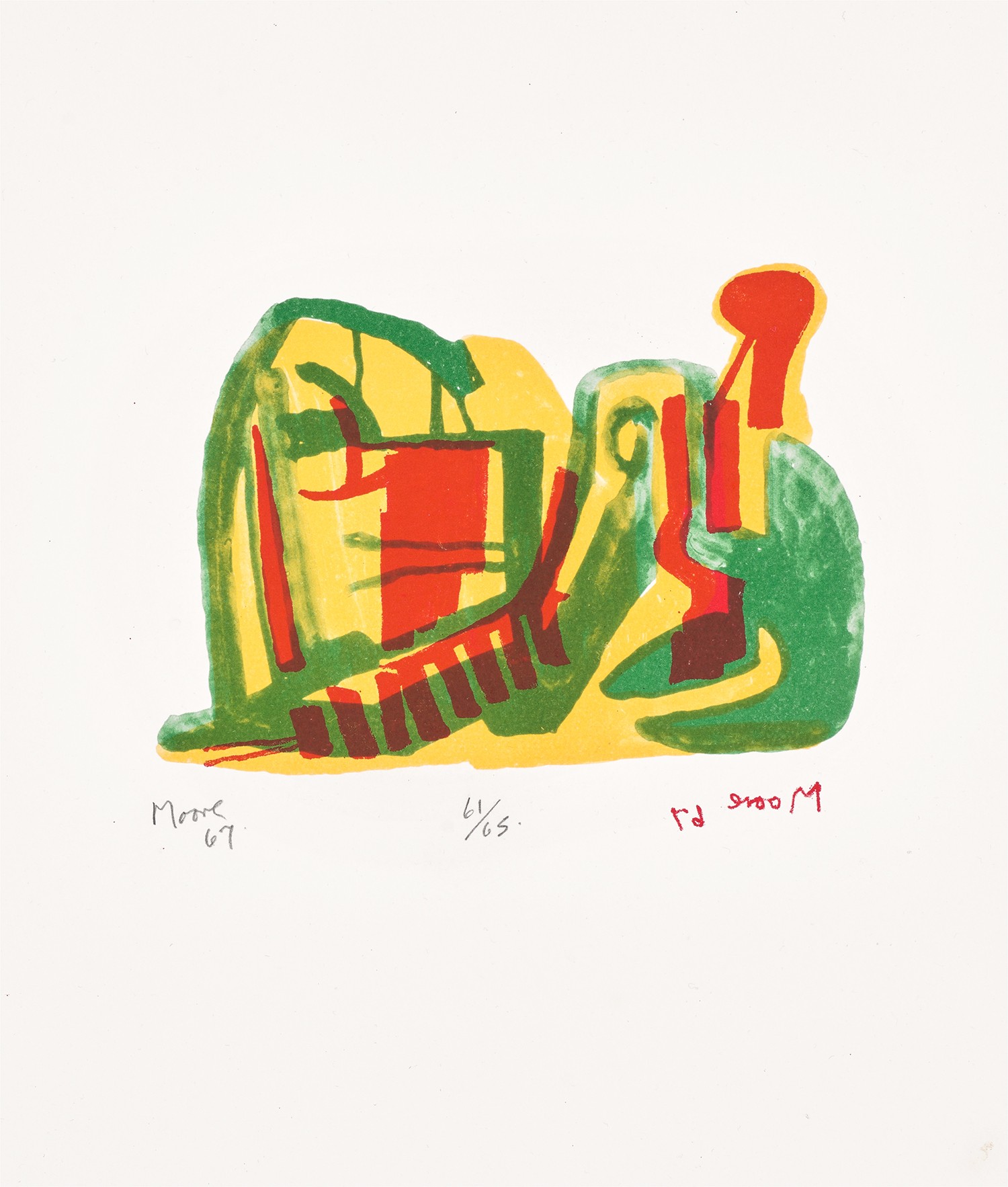 Henry Moore — Reclining Figure (C. 100)