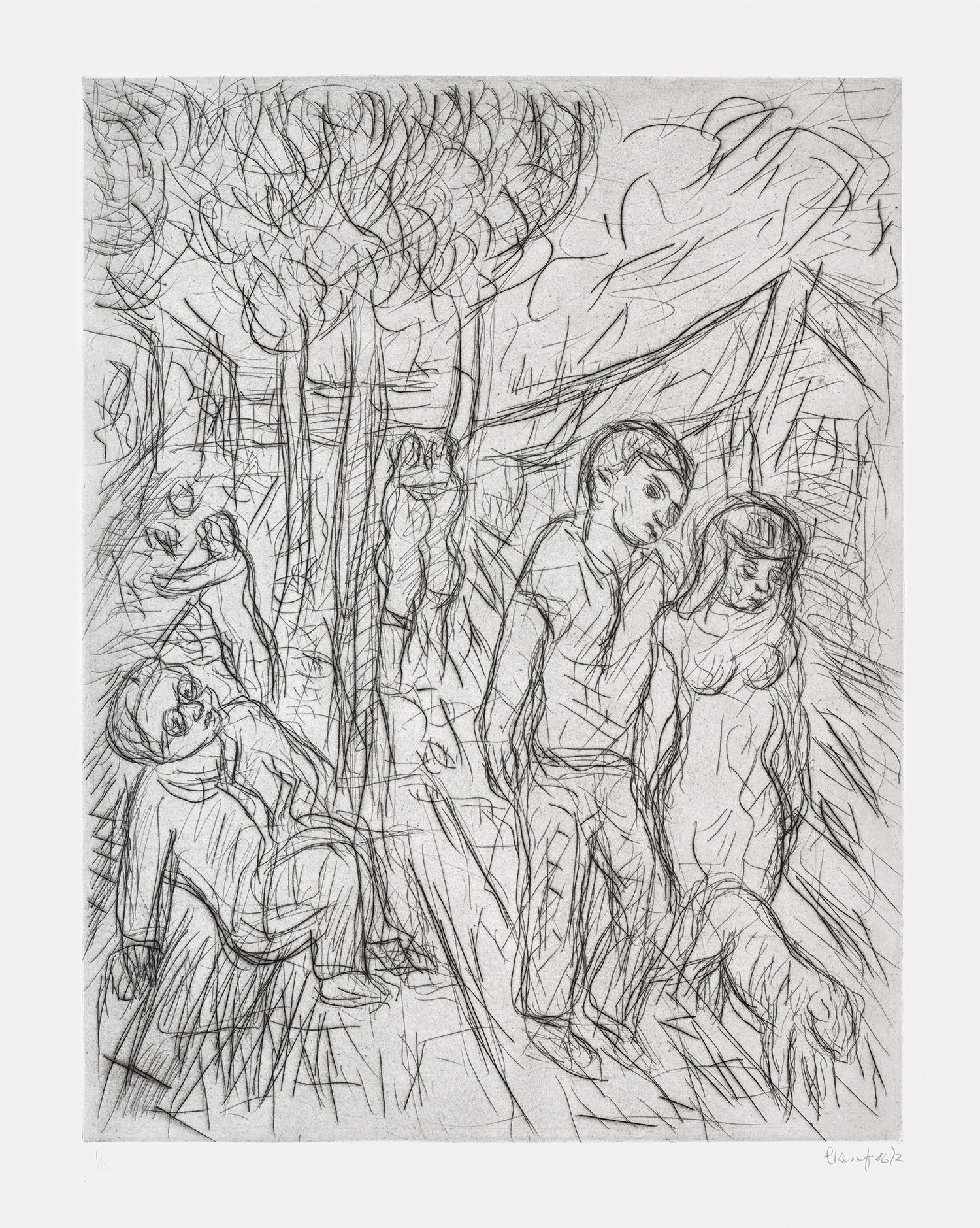 Leon Kossoff — A Street in Willesden