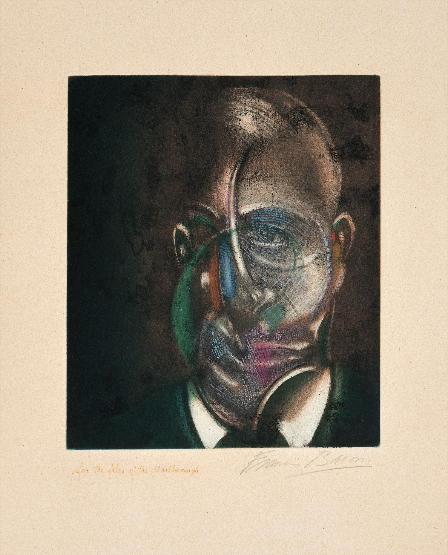 Francis Bacon — Portrait de Michel Leiris (after, Portrait of Michel Leiris 1976) (S. 2, T. 34)
