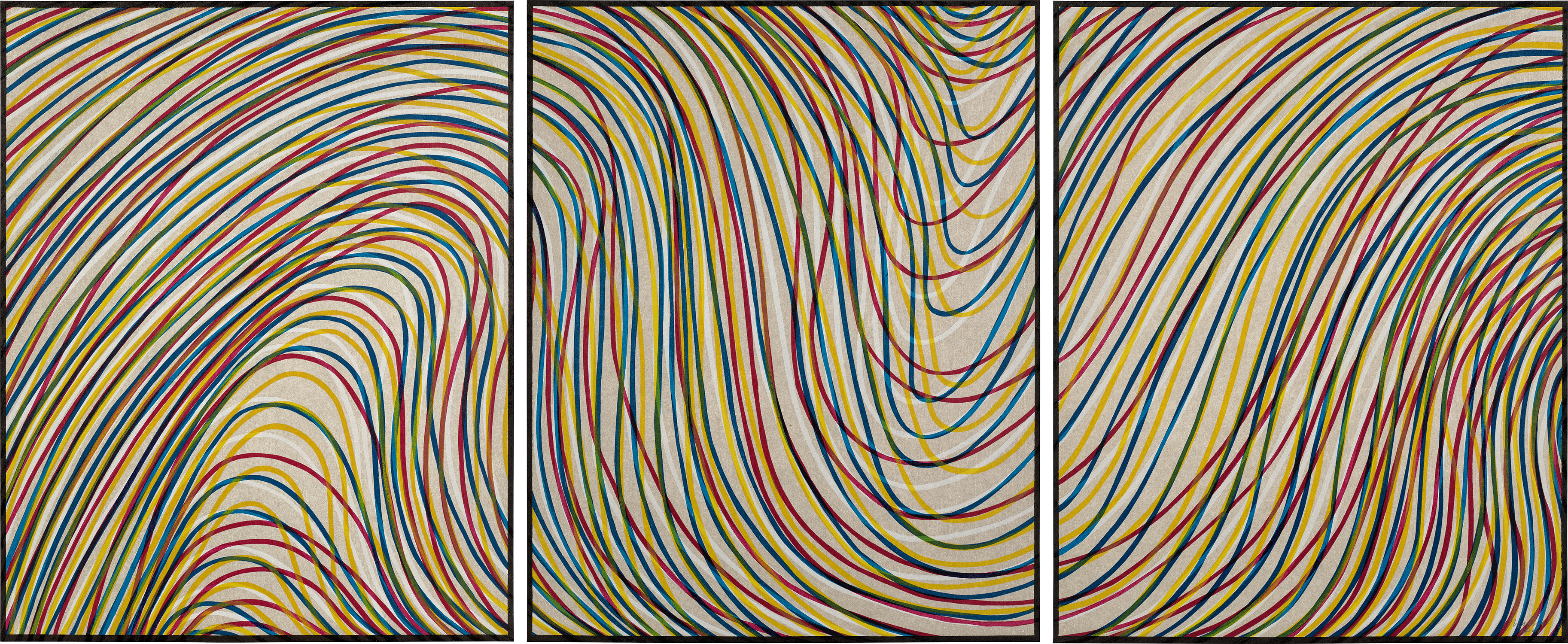 Sol LeWitt — Wavy Lines on Gray, from Sequences (K. 1998.06)