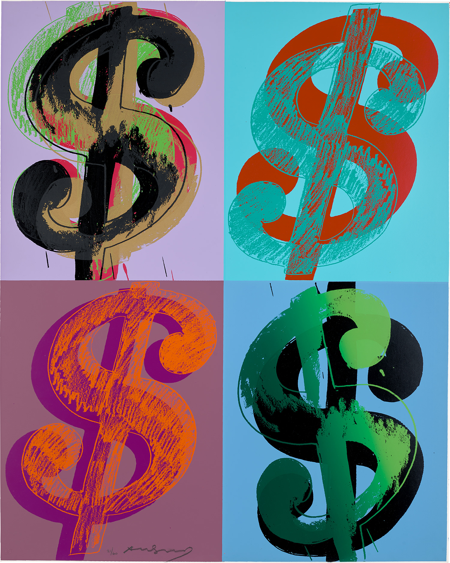 Andy Warhol — $ (Quadrant) (see F. & S. 283)