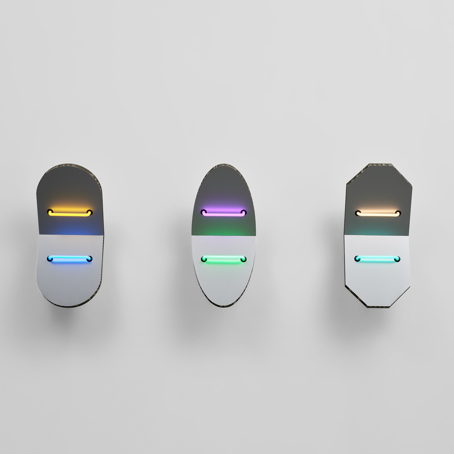 Elliptical Shield Series V: three works