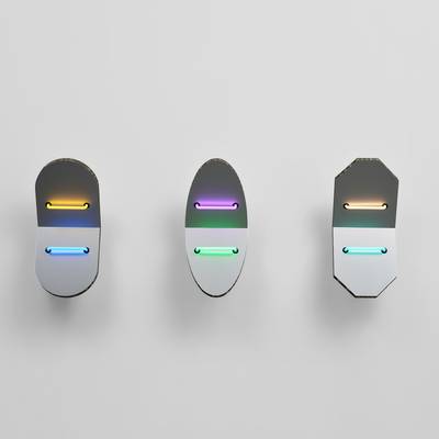 Elliptical Shield Series V: three works