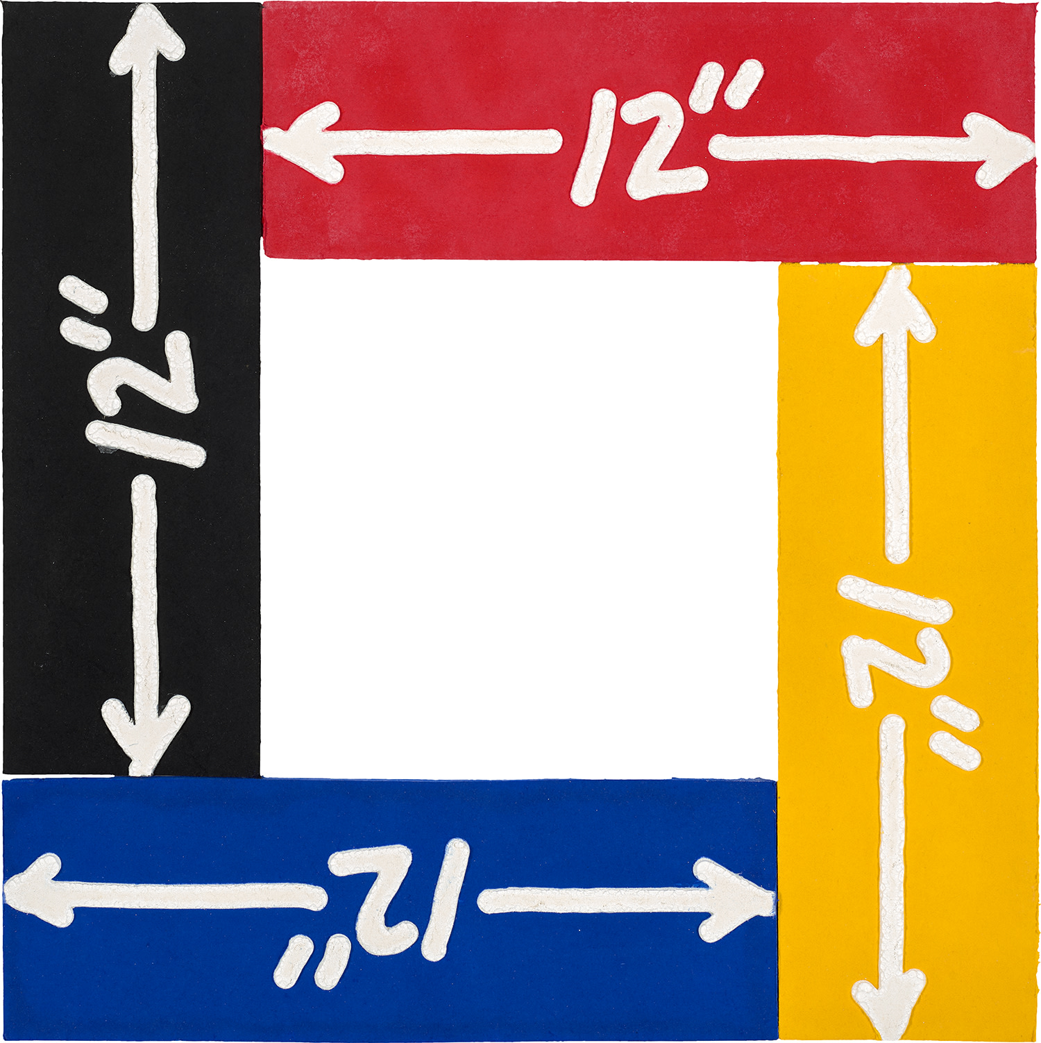 Mel Bochner — 12 Inches Square (K.W. 1997.01)