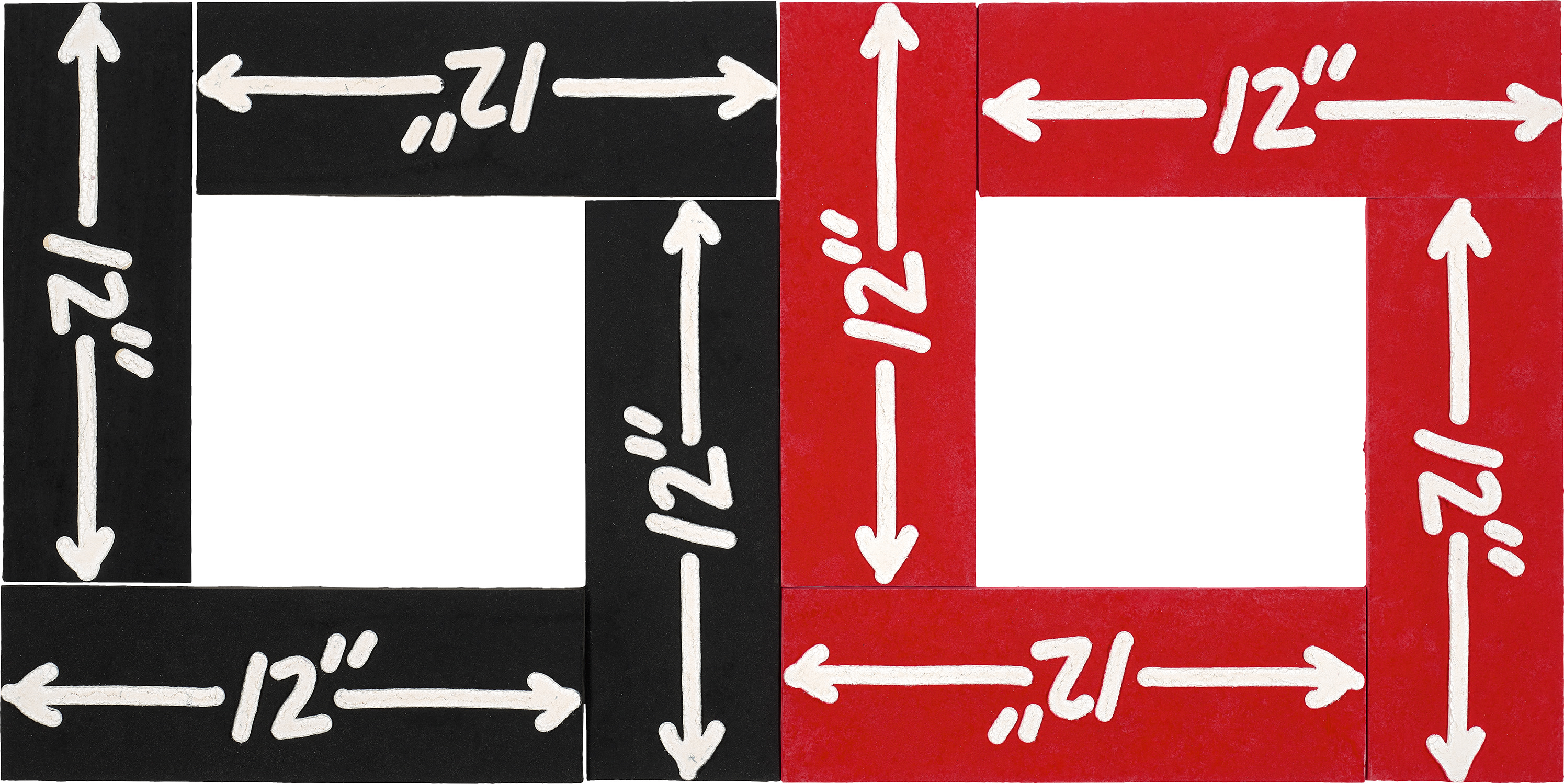 Mel Bochner — 2 (12" x 12") (K.W. 1997.04)