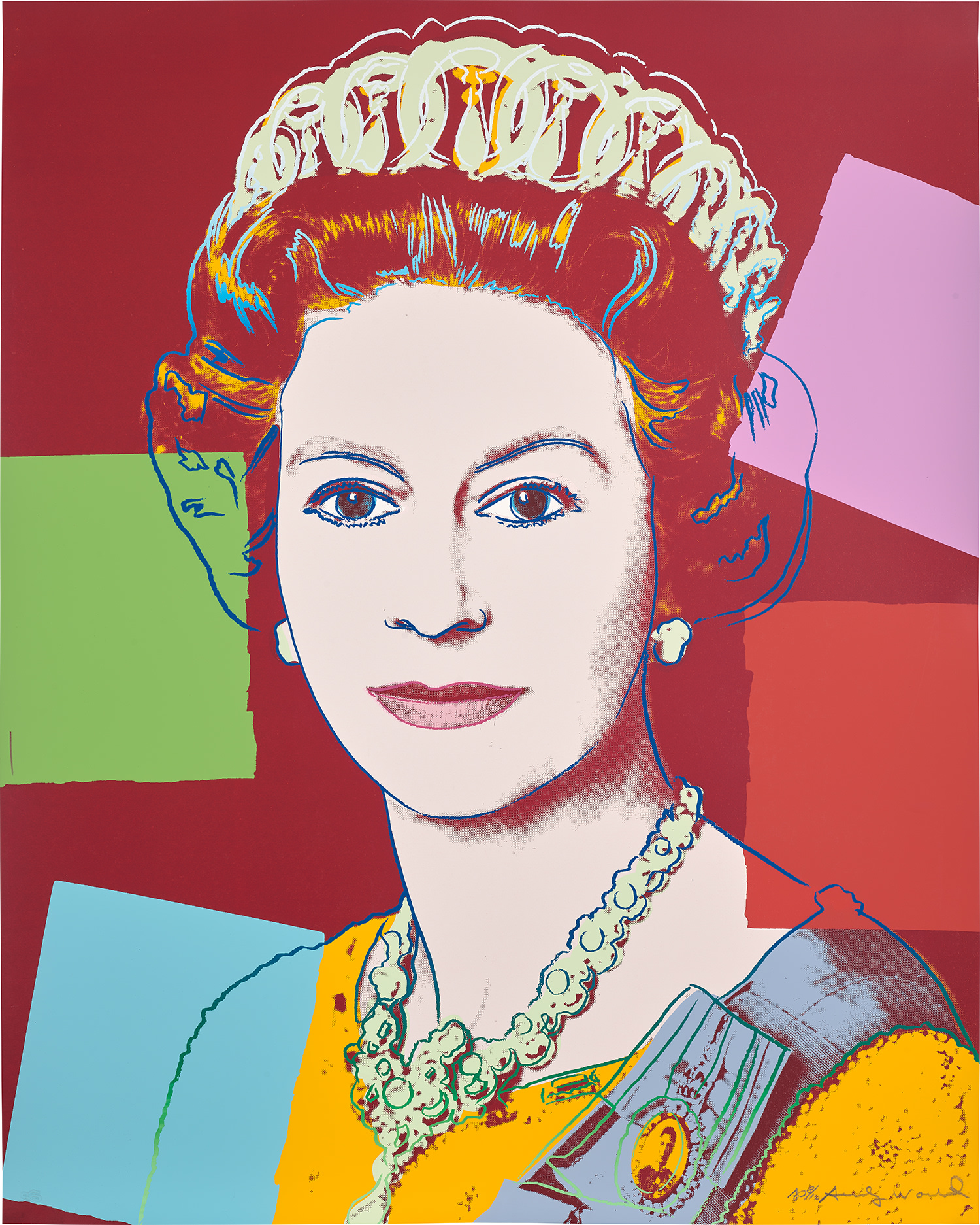 Andy Warhol — Queen Elizabeth II of the United Kingdom, from Reigning Queens (F. & S. 334)
