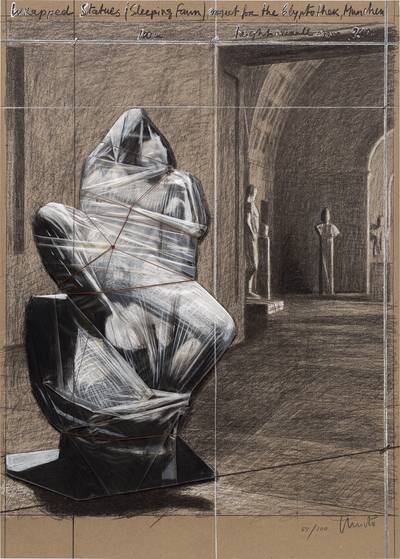 Wrapped Statues, Sleeping Faun, Project for Die Glyptothek, Munich (S. 183)