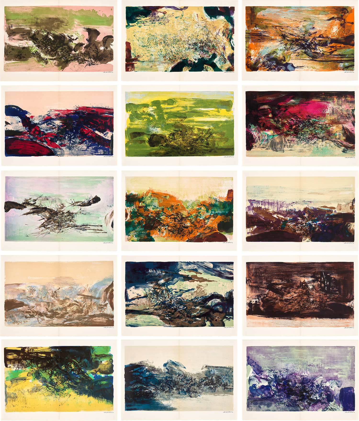 Zao Wou-Ki — À la gloire de l'image et art poétique (In Honour of the Picture and of Poetry) (Å. 271-285)