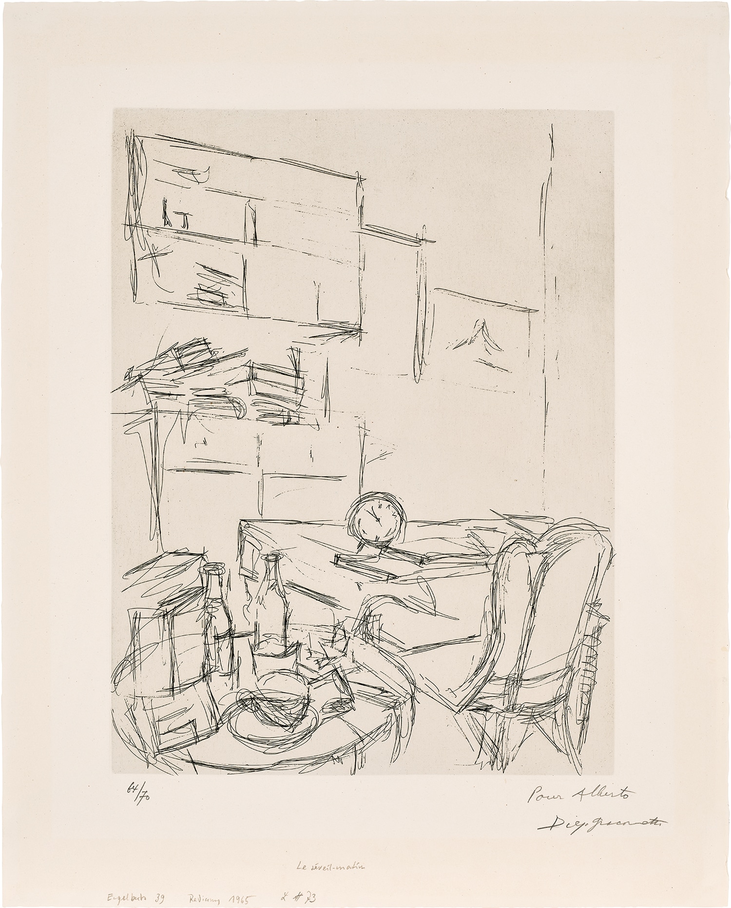 Alberto Giacometti — La réveille-matin (The Alarm Clock) (L. 73)